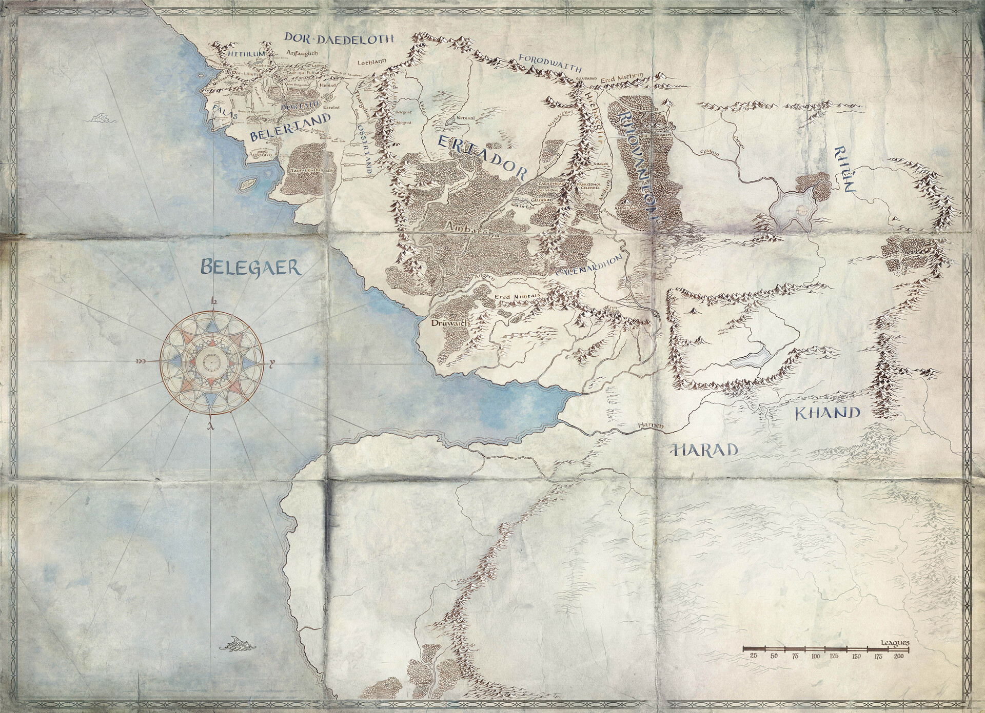 Was Beleriand bigger or smaller than Middle earth? - Quora