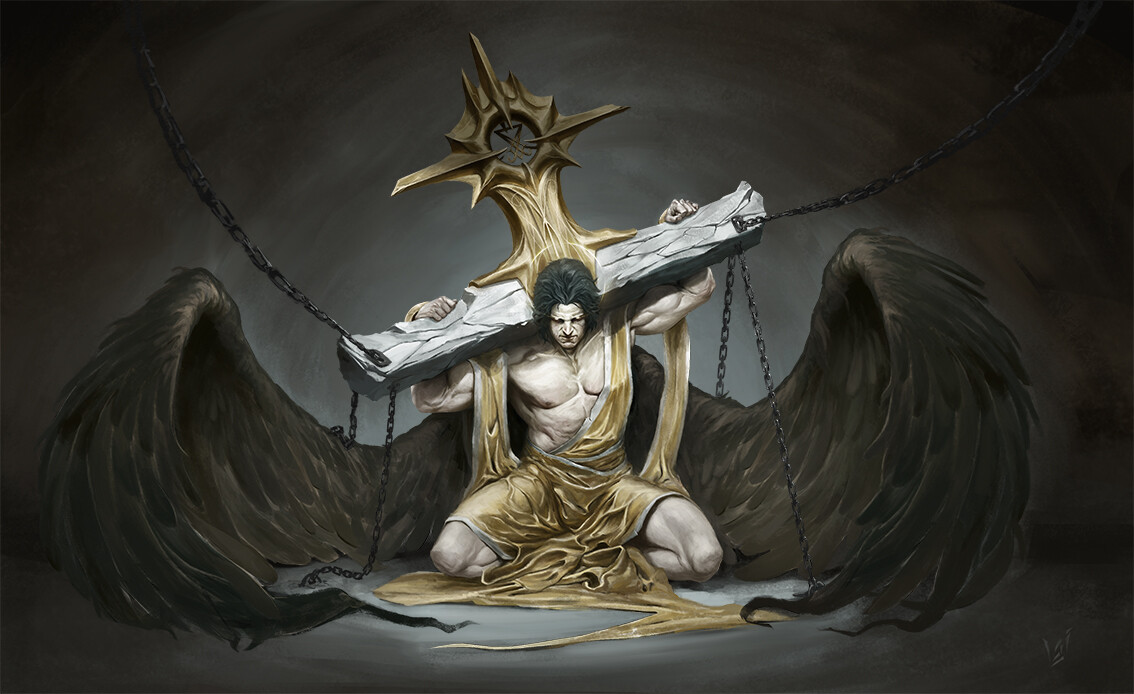 lucifer painting angel