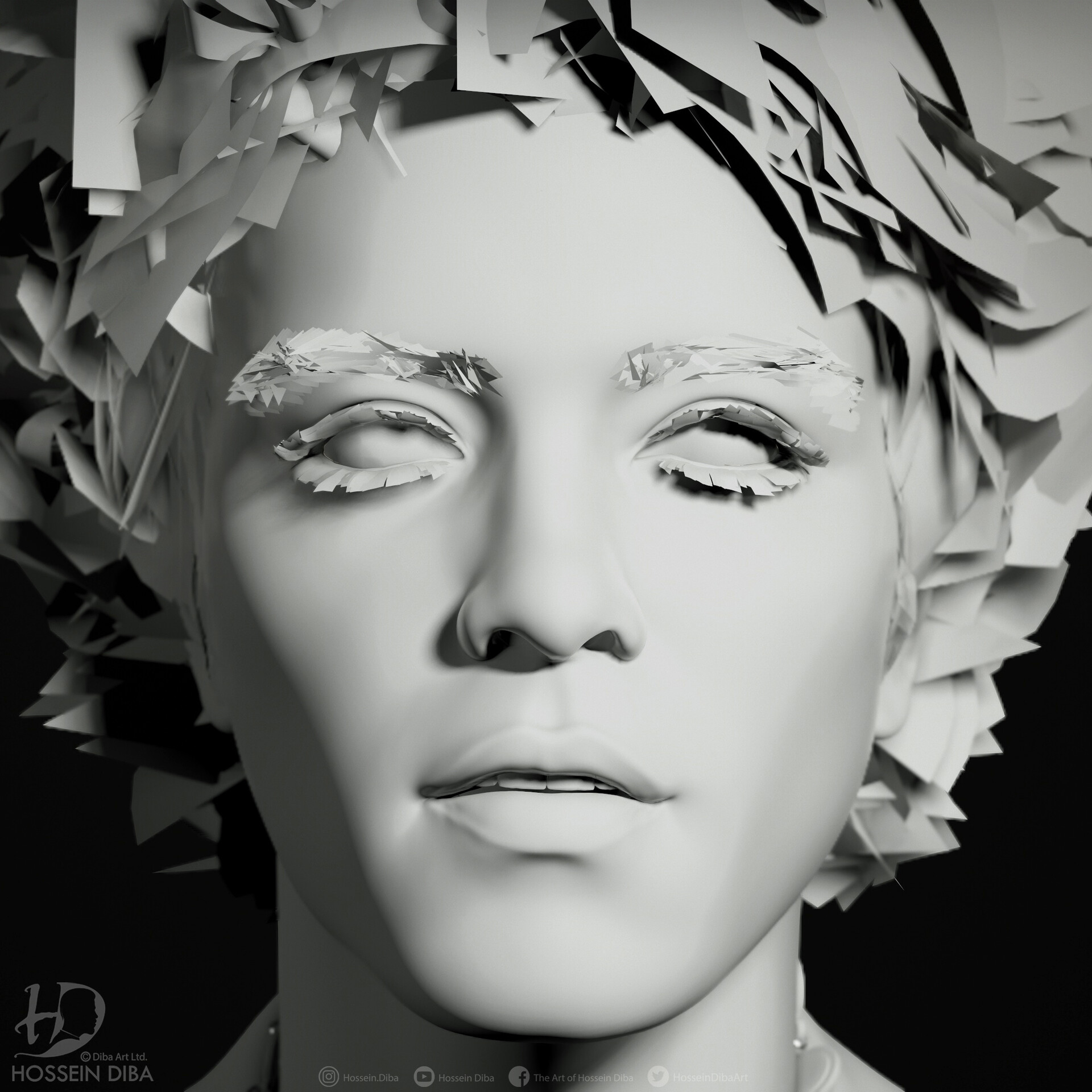Hossein Diba - 3D Model of Bruno Mars (Real Time)