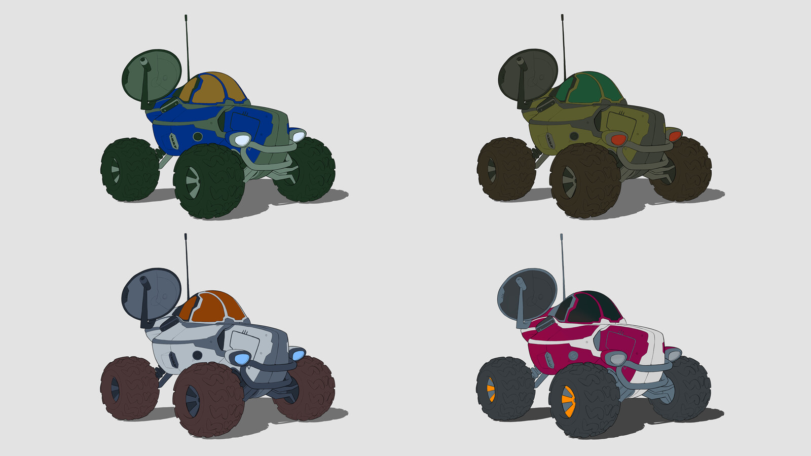Color tests. Who can spot which franchises they are inspired from?