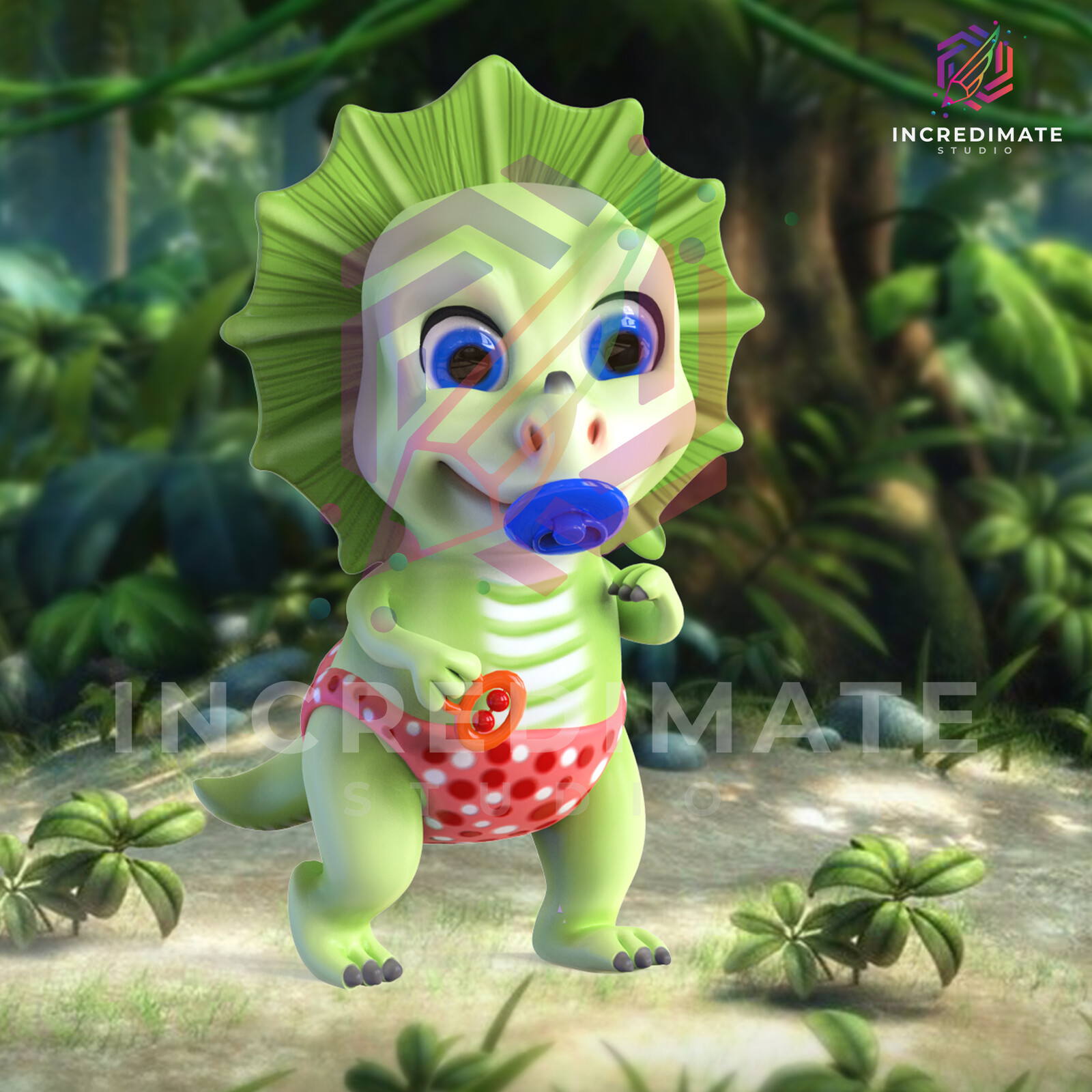 3D Modelling & Texturing of the Baby Dino  