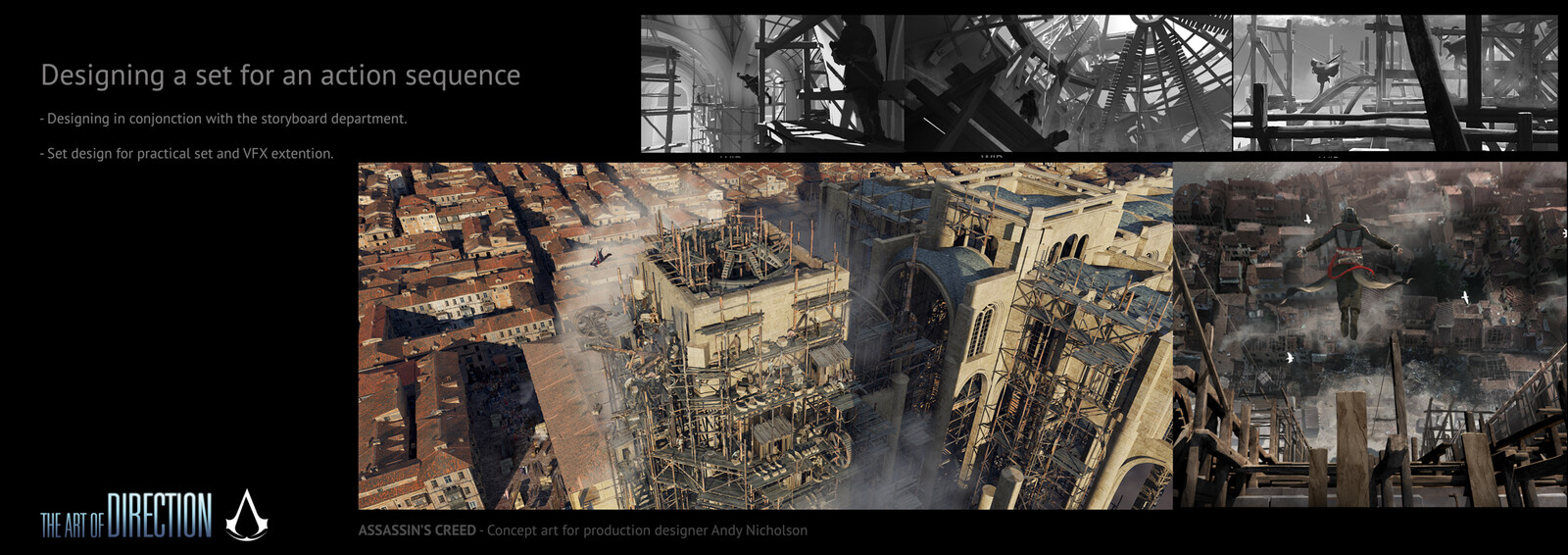 Designing a set for an action sequence