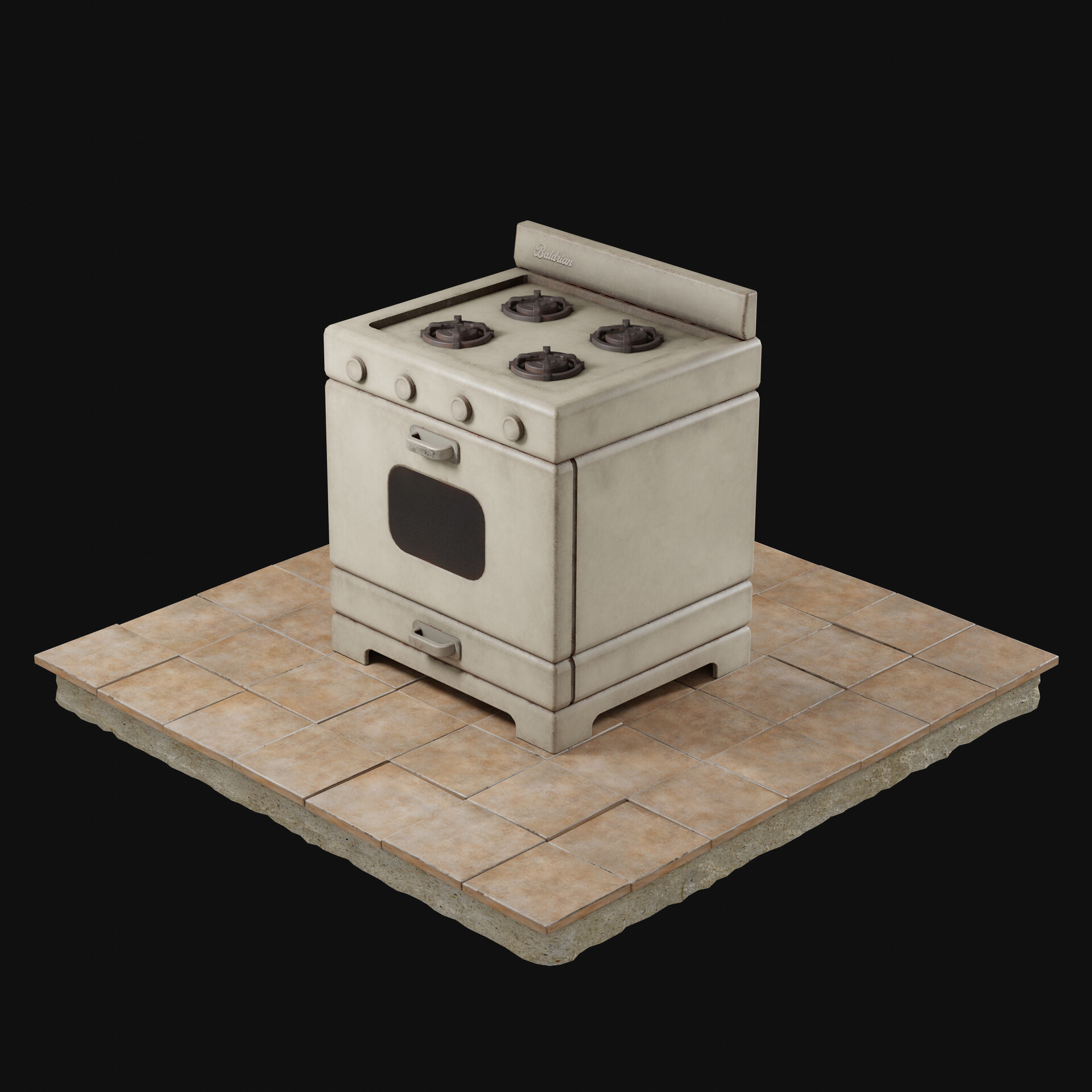 ArtStation Kitchen Stove 3D Model (Free)