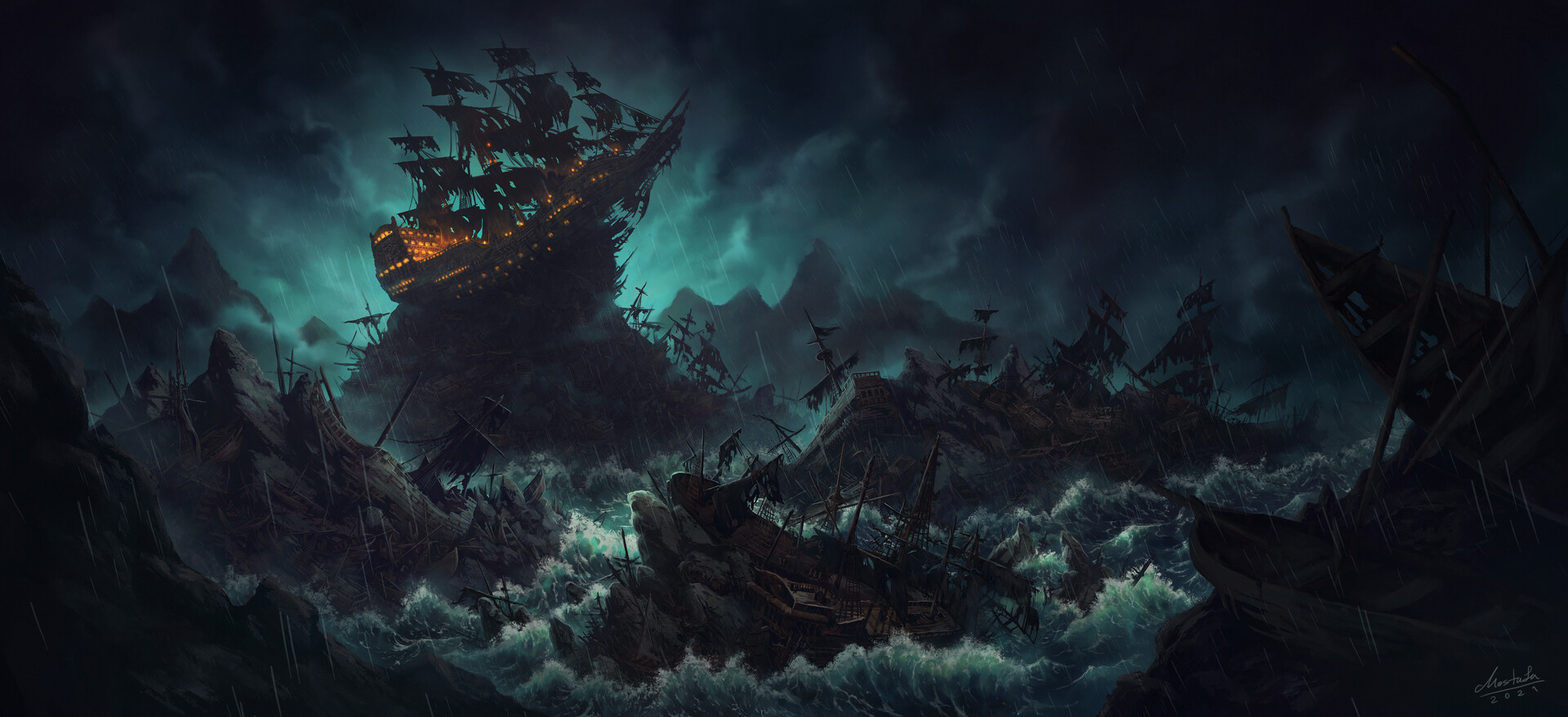 ArtStation Shipwreck Island