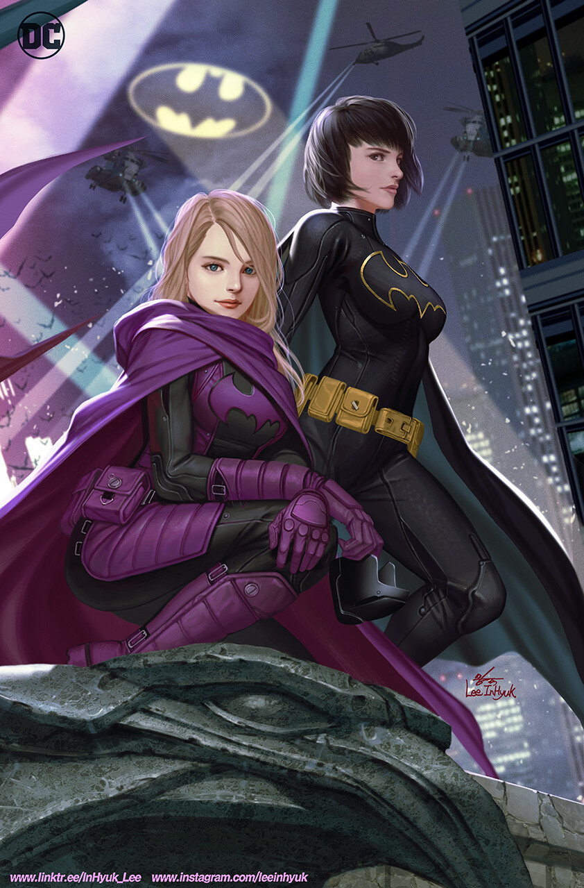 BATGIRLS #1 (unmasked right side connecting cover)