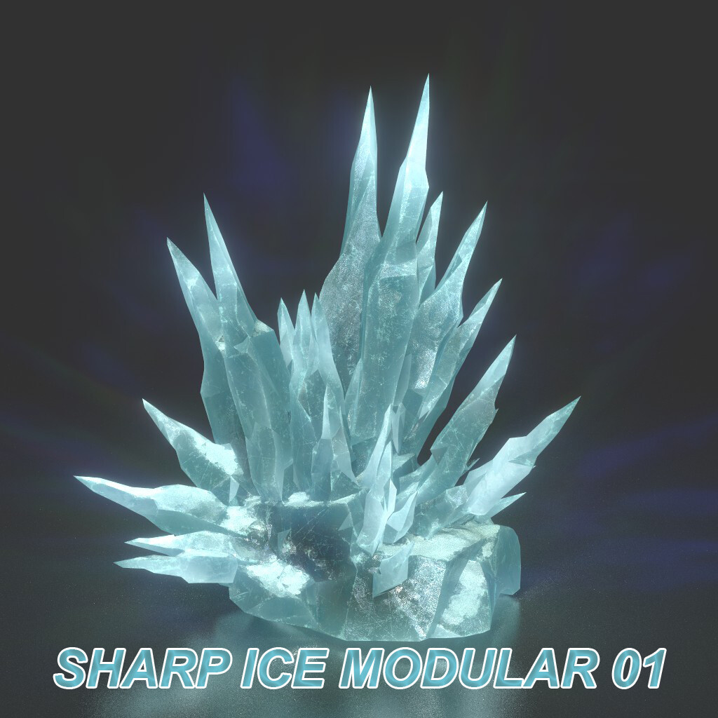 3D Models by 3D Landscape - Low poly Sharp Ice Modular 210921
