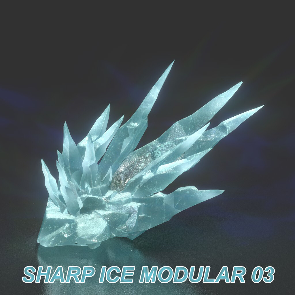 3D Models by 3D Landscape - Low poly Sharp Ice Modular 210921