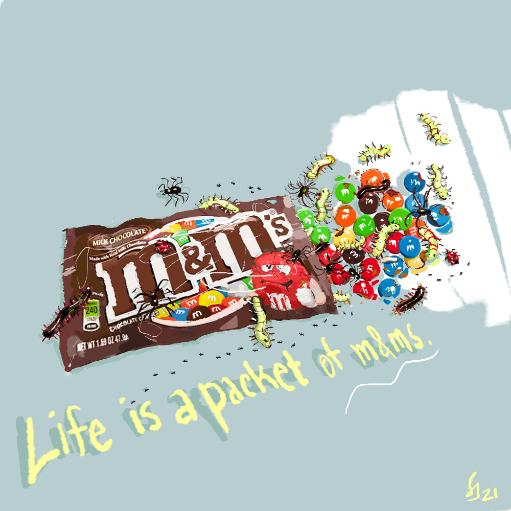 ArtStation - Life is a packet of M&Ms