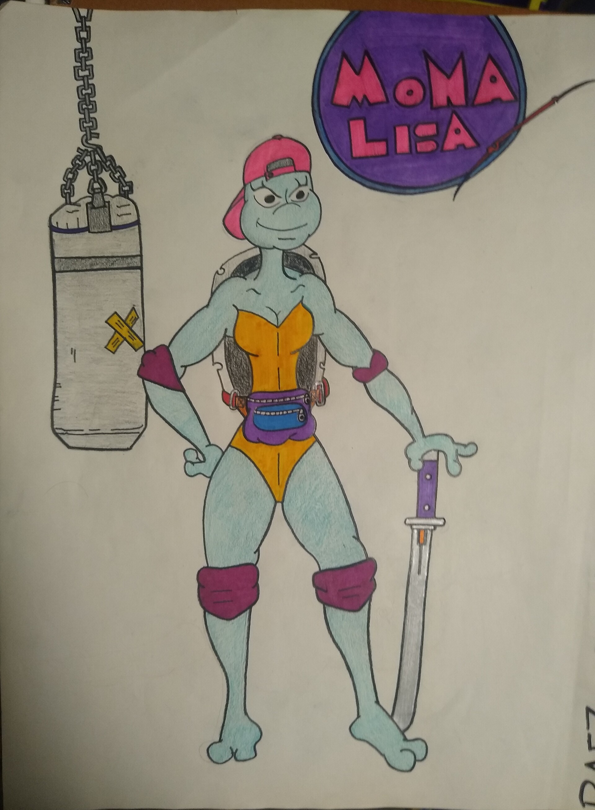 ArtStation Mona Lisa ( Ninja Turtle)