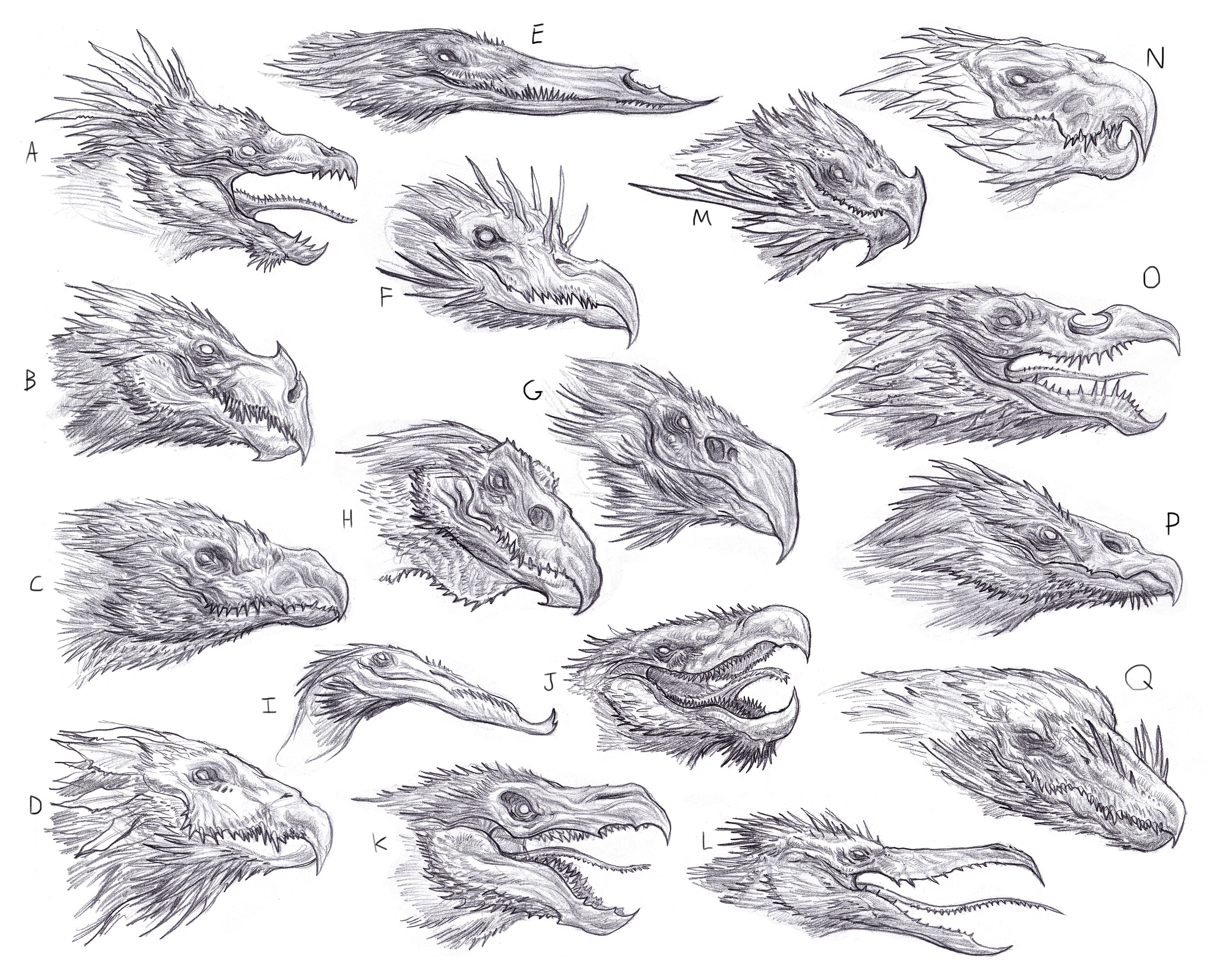 Concept sketches for the Razorwing