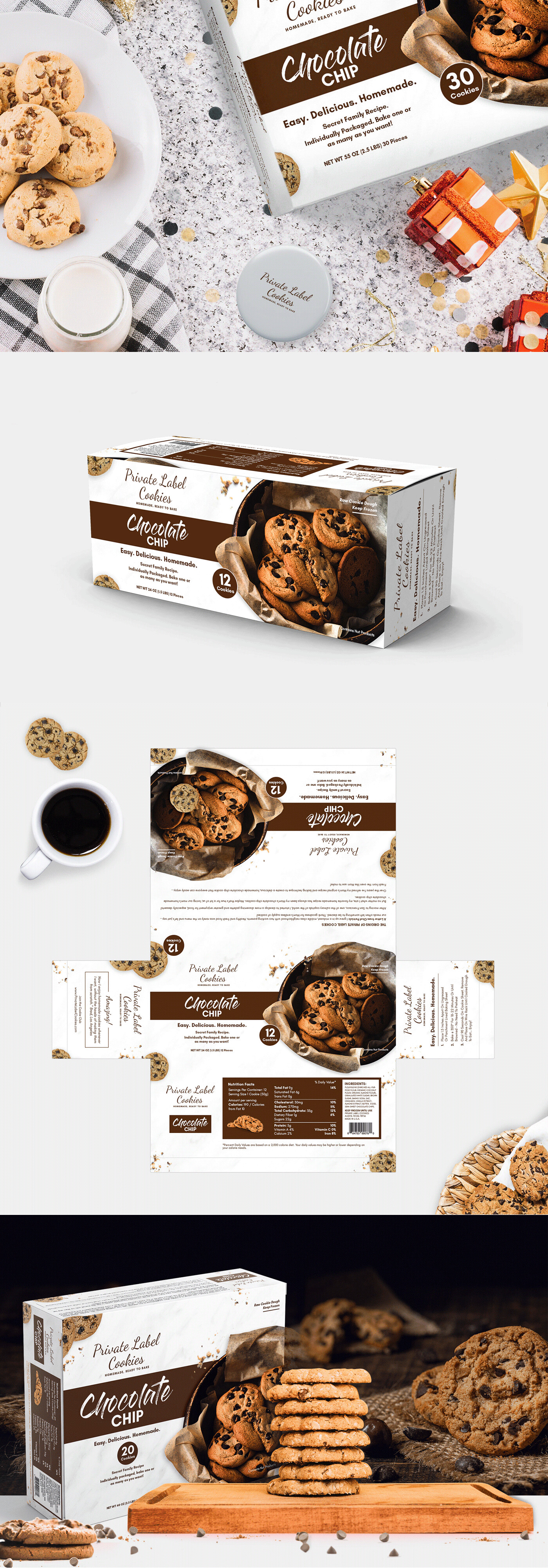 ArtStation - Private Label Cookies Packaging Design