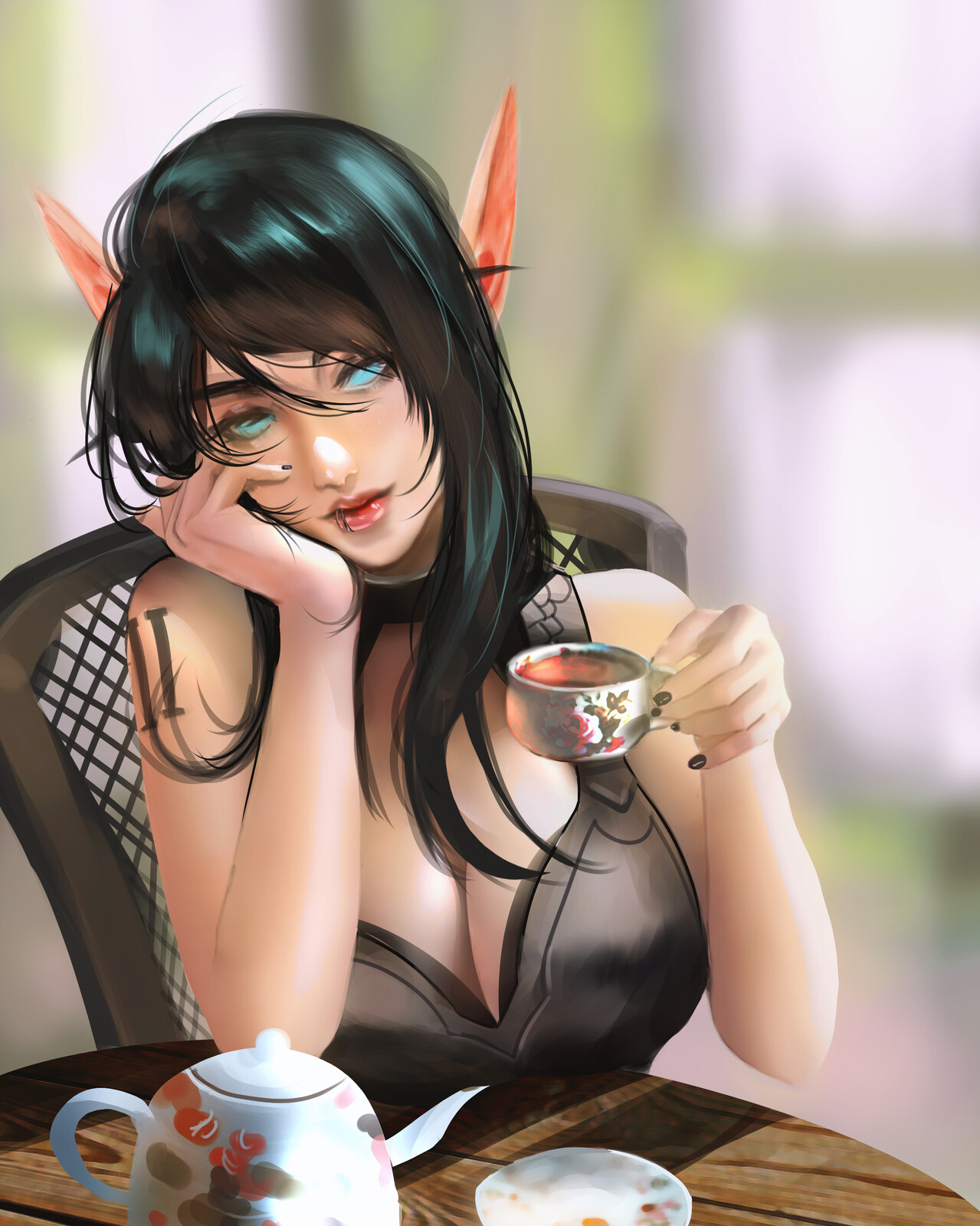 Tea time - Anime Design character 