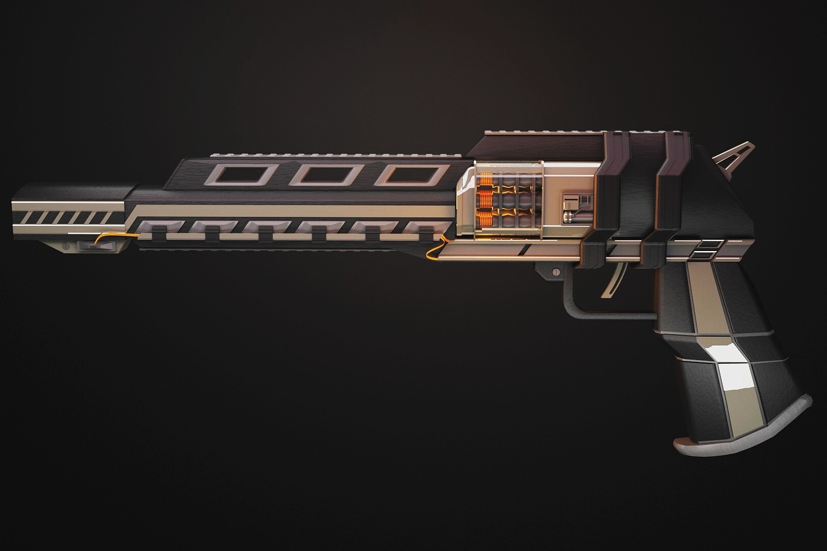 ArtStation - cyberpunk rail-gun