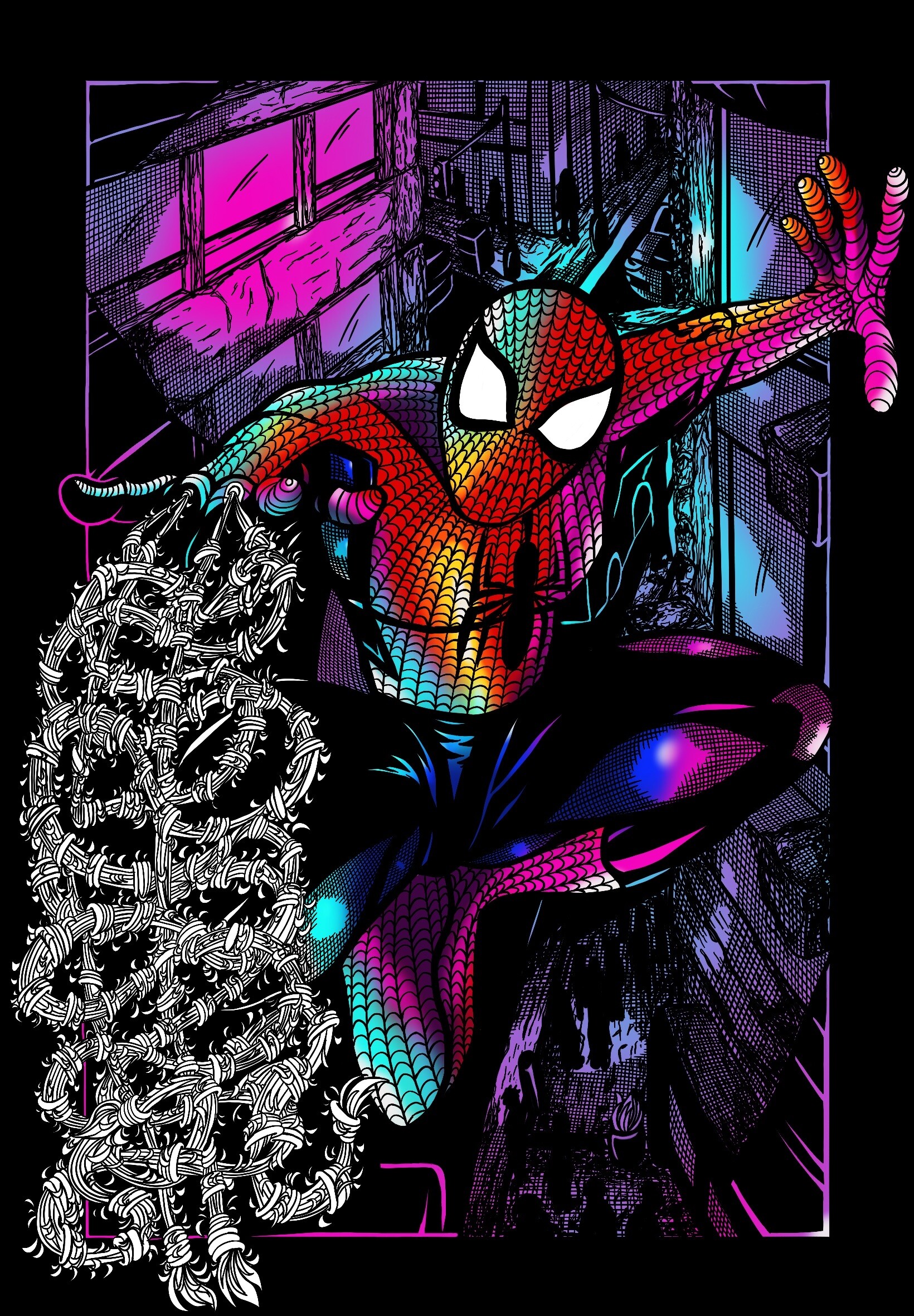 ArtStation - MARVEL SPIDER-MAN color comic art