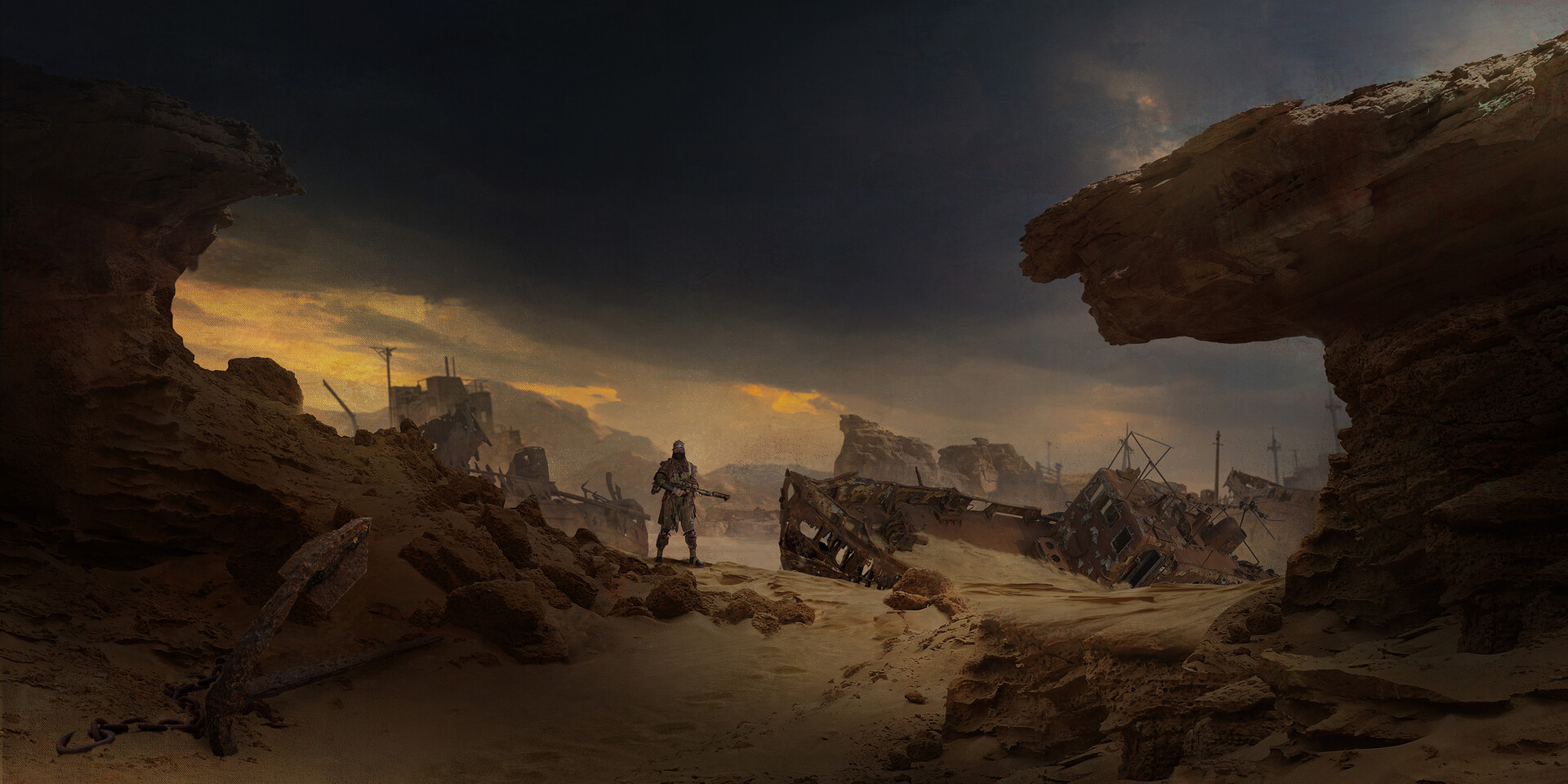 ArtStation Desert. Apocalypse.