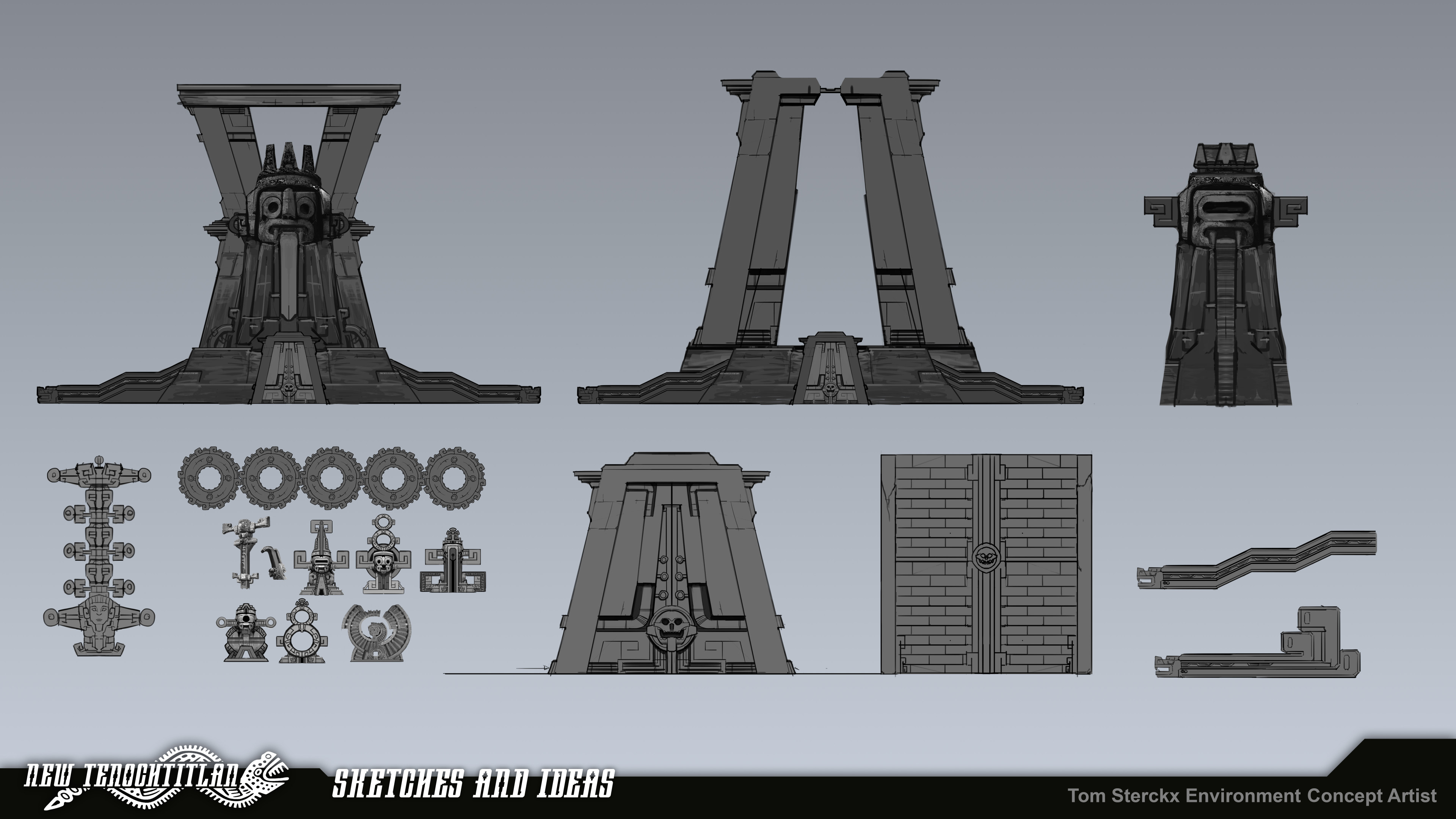 Sketches and Ideas for Buildings and Props