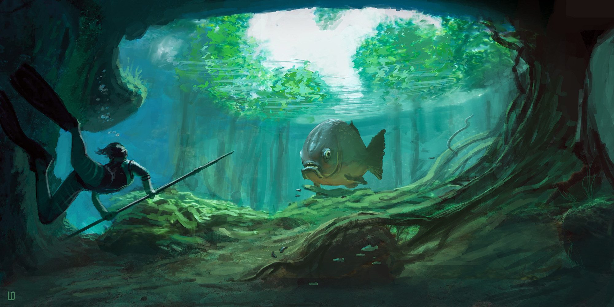 Underwater environment 593