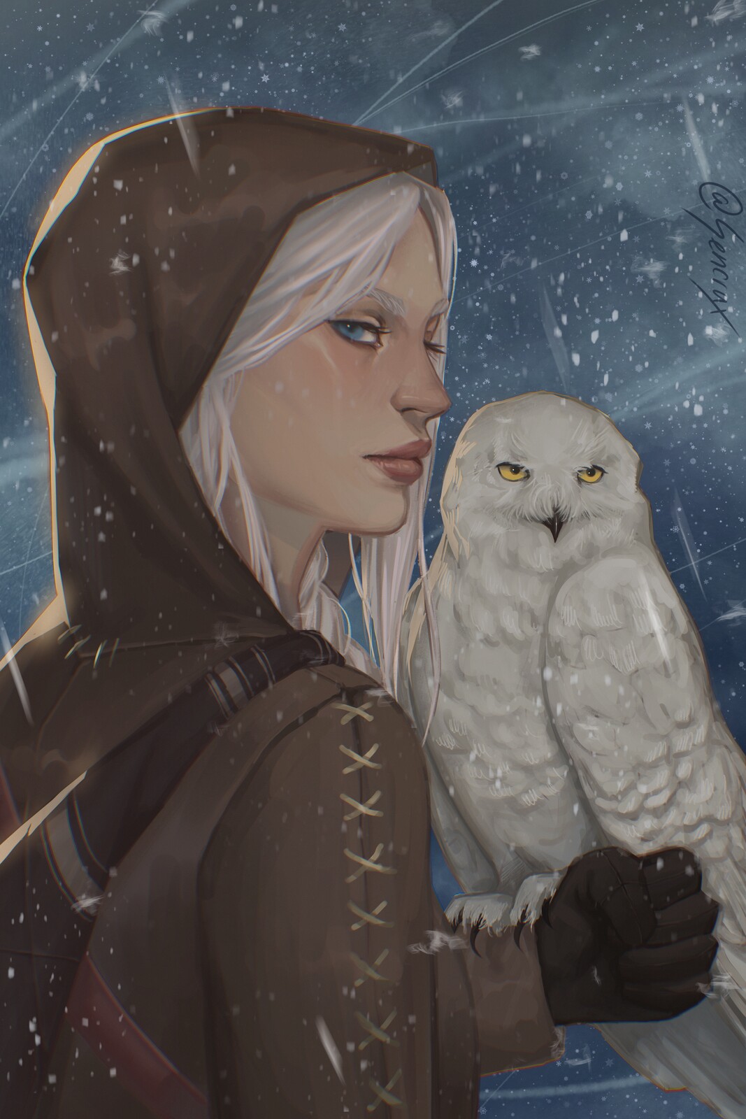 Redraw of a piece from 2018. I can't wait to push my skills further and create more finished illustrations.