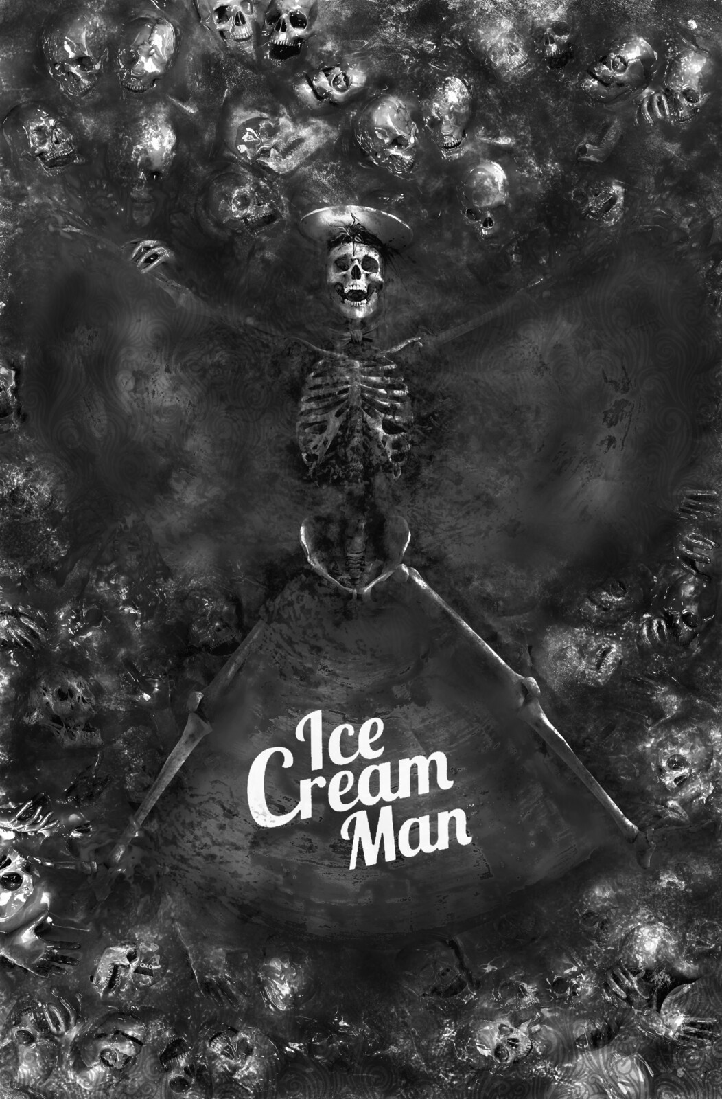 ICE CREAM MAN - BLACK AND WHITE
FAN ART by Christopher Bust