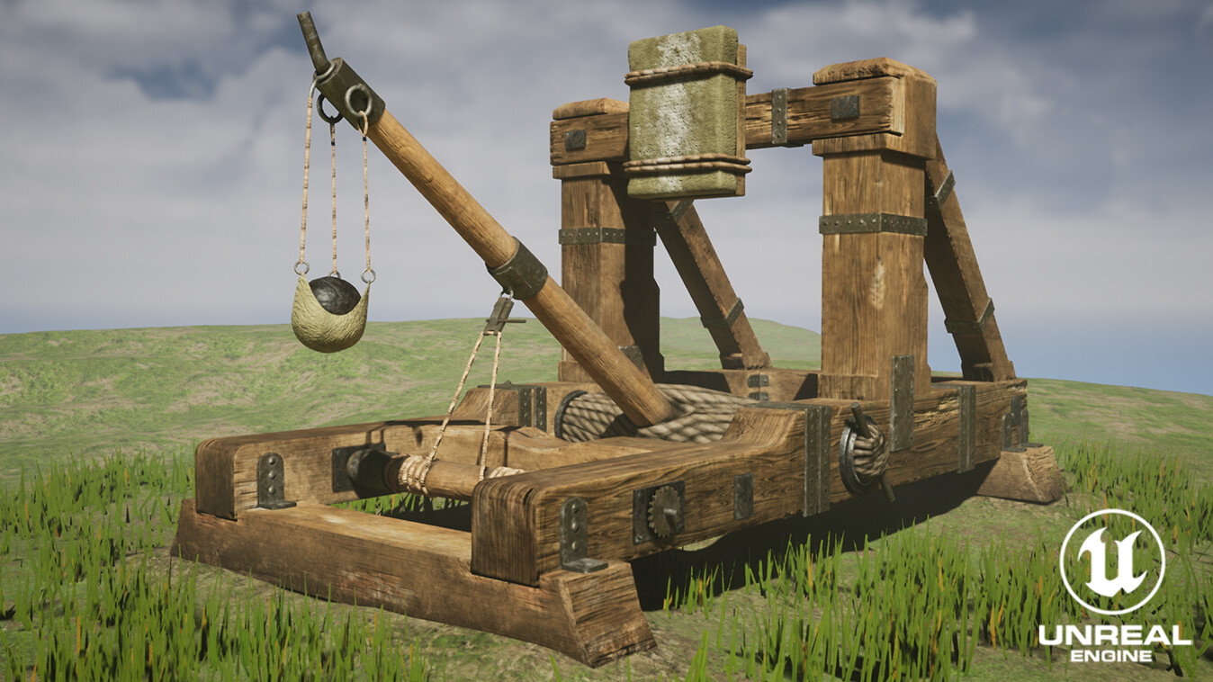 ArtStation - Onager Roman Catapult