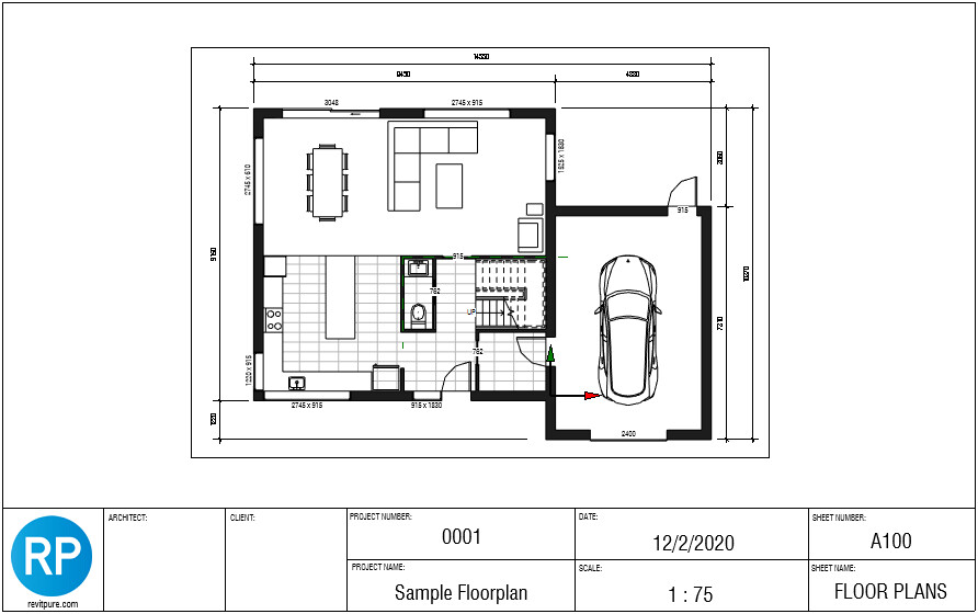 ArtStation - Simple Autocad Floorplan