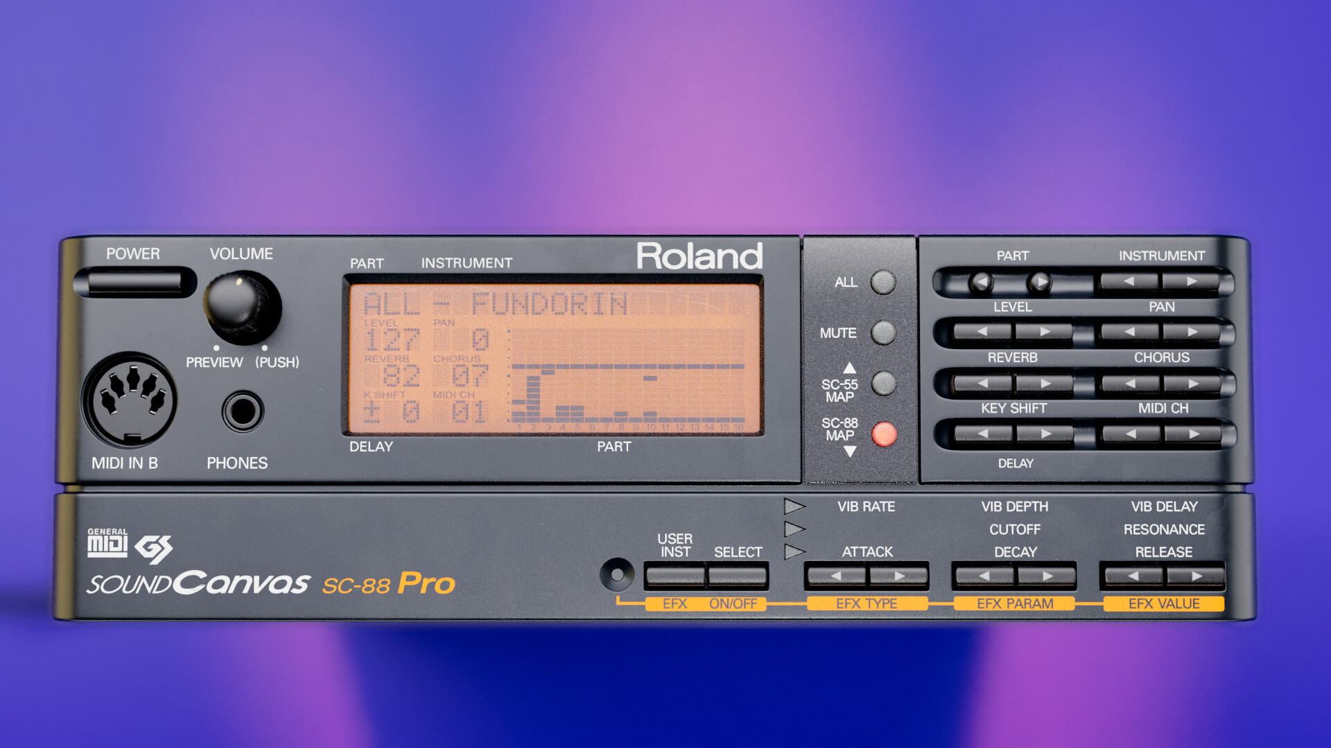 ArtStation - Roland Sound Canvas SC-88 Pro