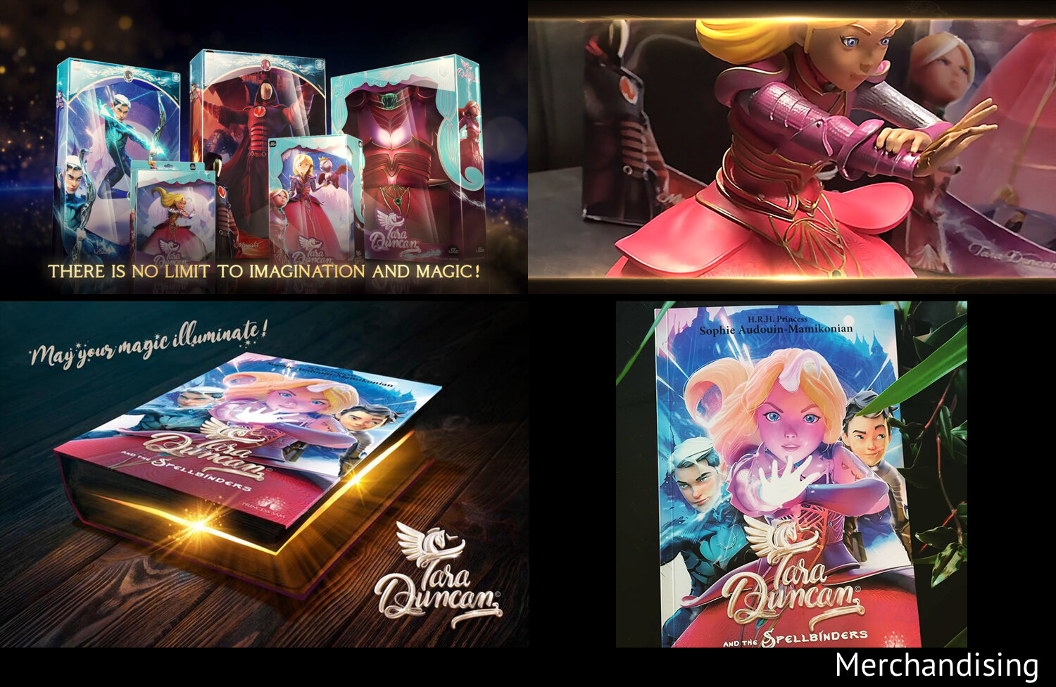 Princess Sam Merchandising elements - Books and toys