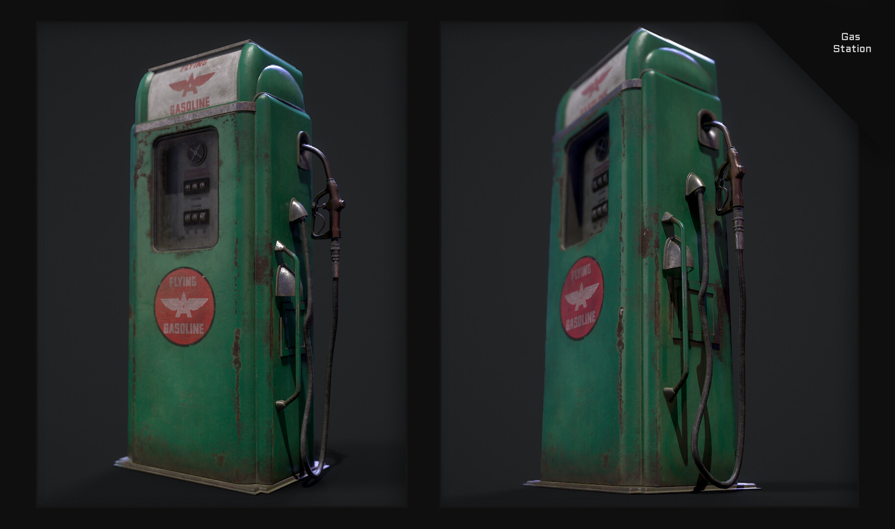 ArtStation old gas station