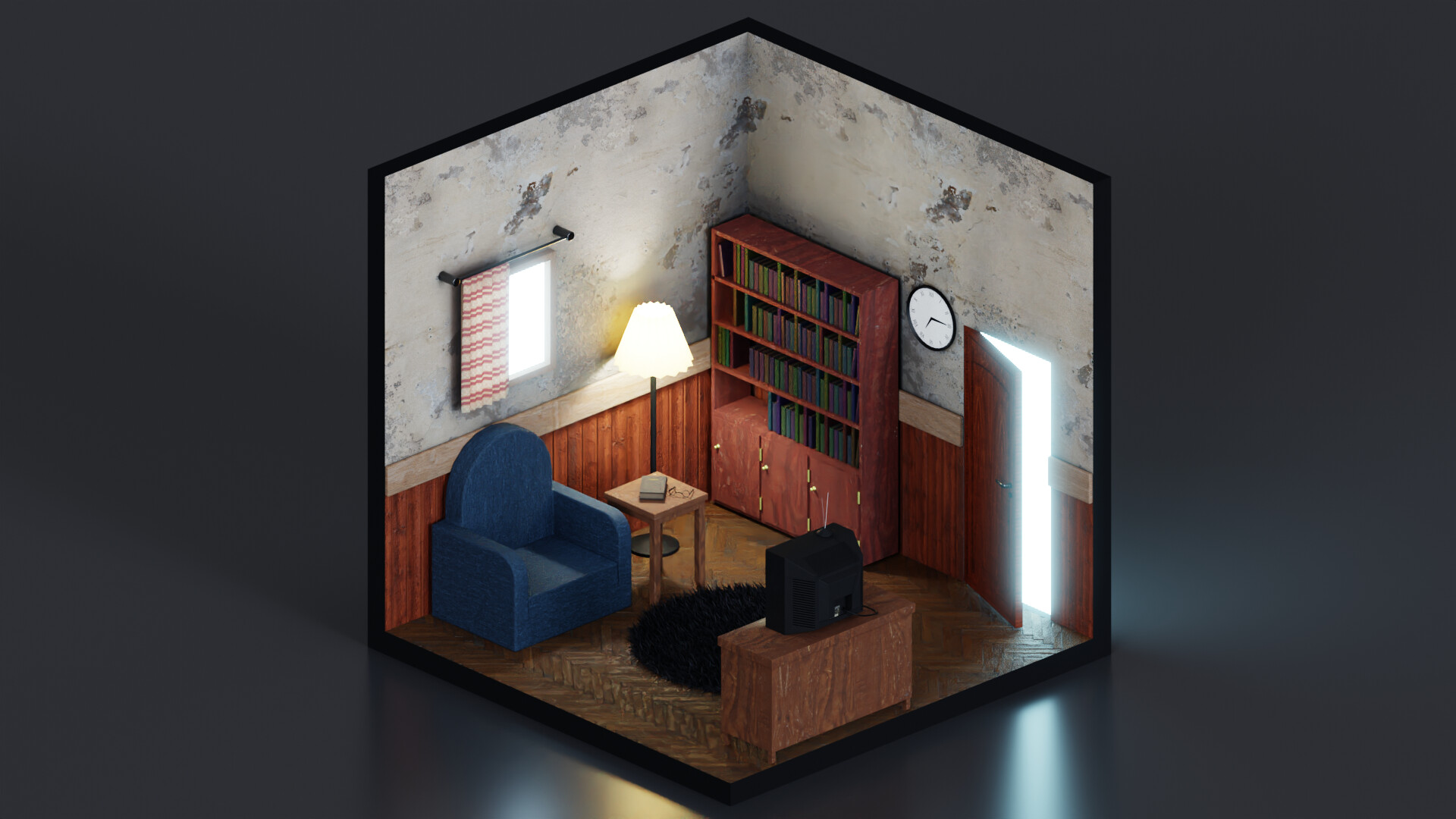 Ilyes Meradji Isometric Old Room