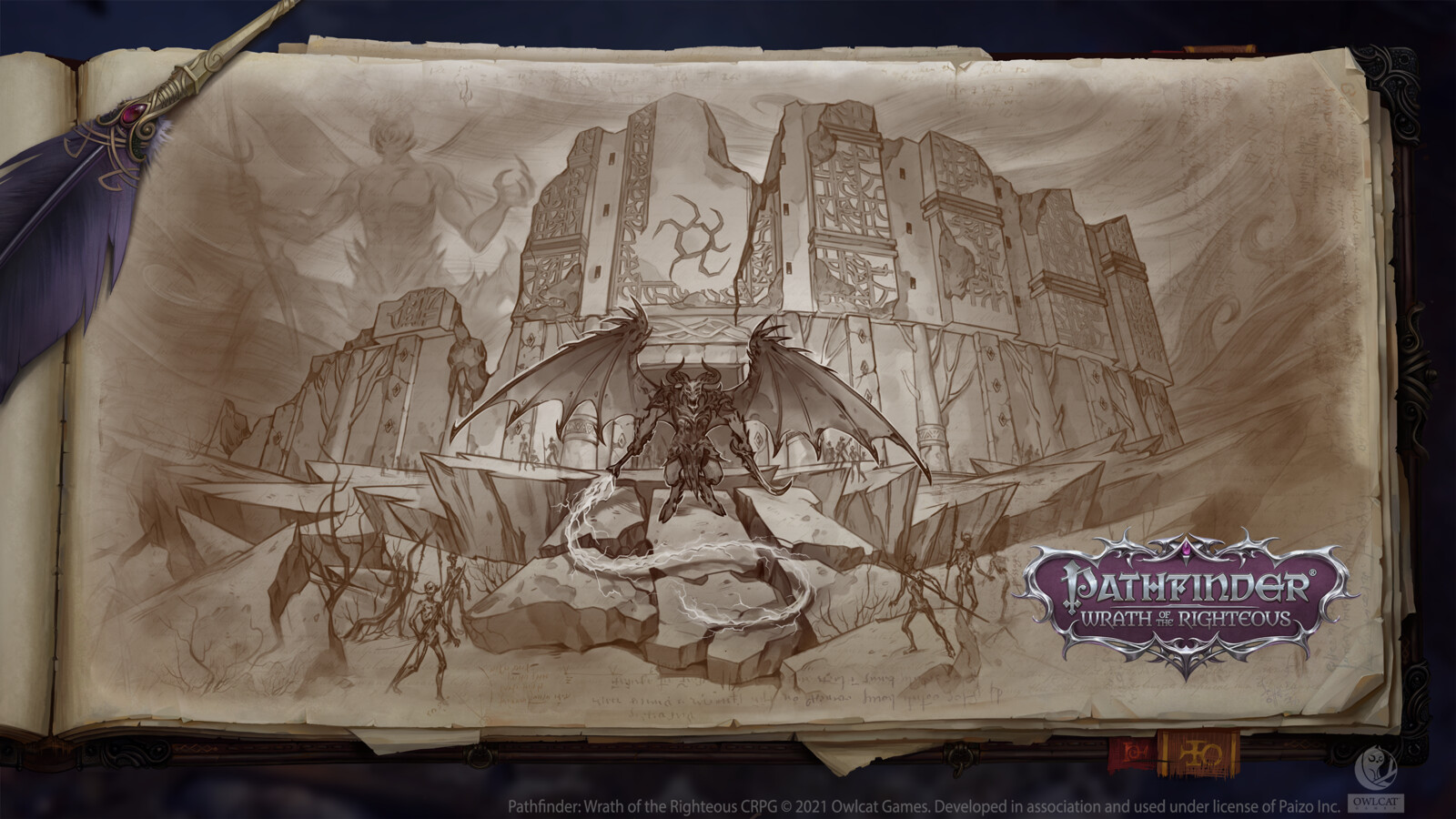 Pathfinder wrath of the righteous верхний город карта