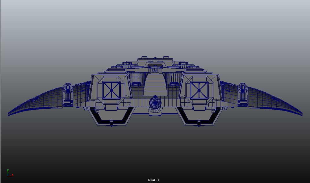 ArtStation - Cylon Raider starfighter from 'Battlestar