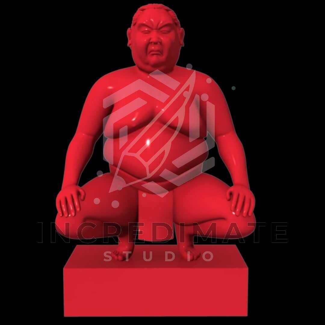 3D Character of Chinese Sumo - Incredimate Studio 