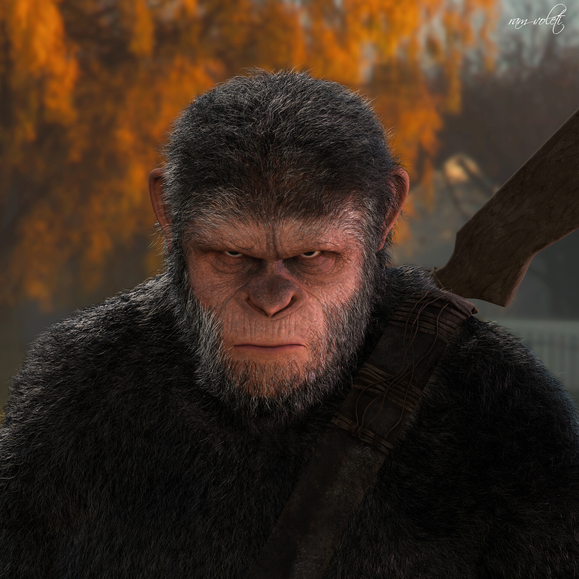ArtStation - caeser #war for the planet of the apes