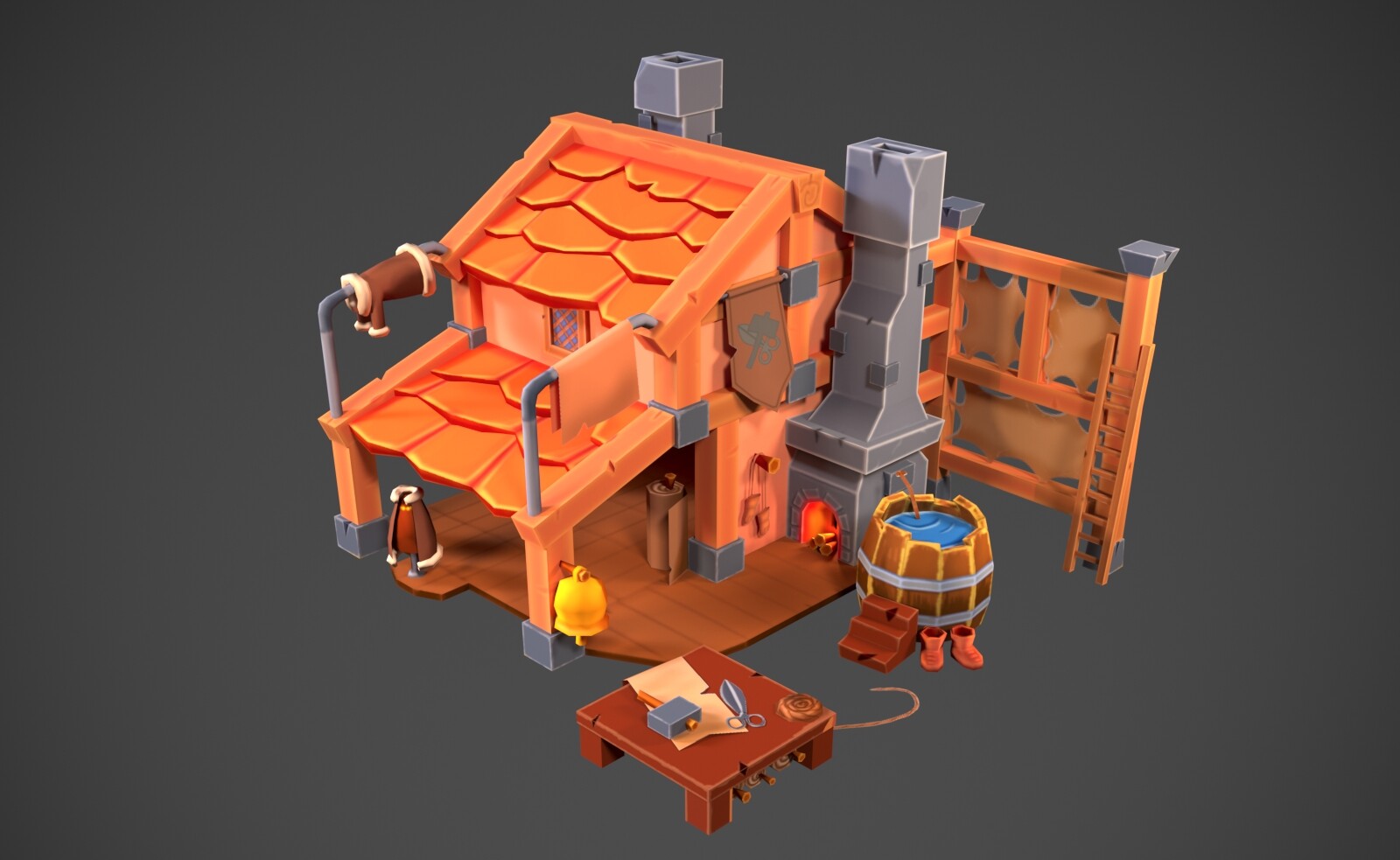 ArtStation - Workshop low poly