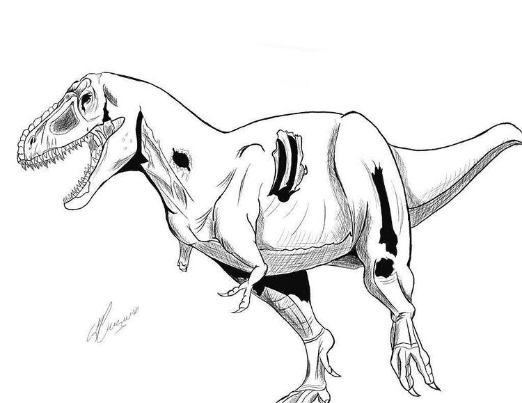 ArtStation - Zombie dinosaur