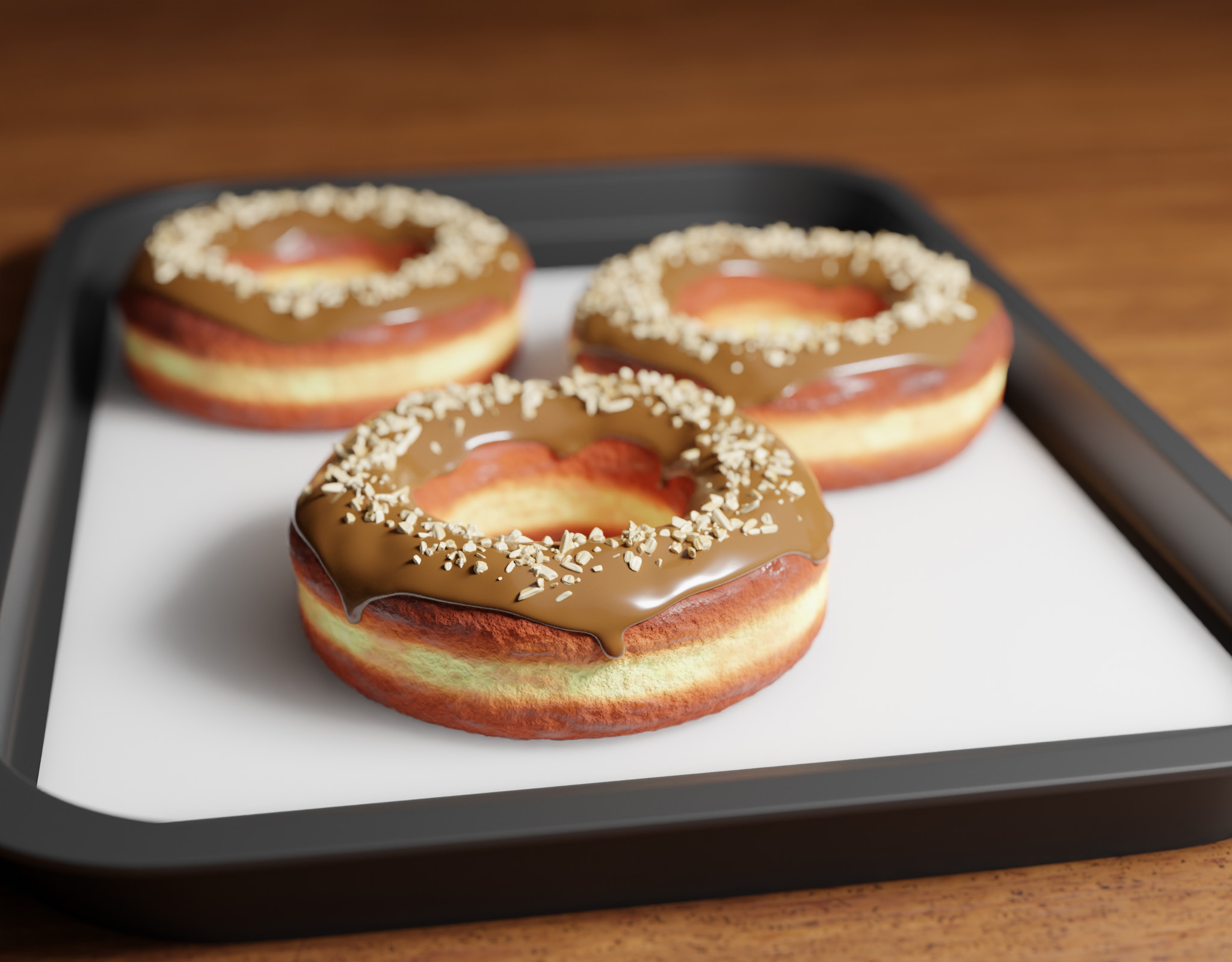 Salted caramel variant. Rendered on Cycles Engine.