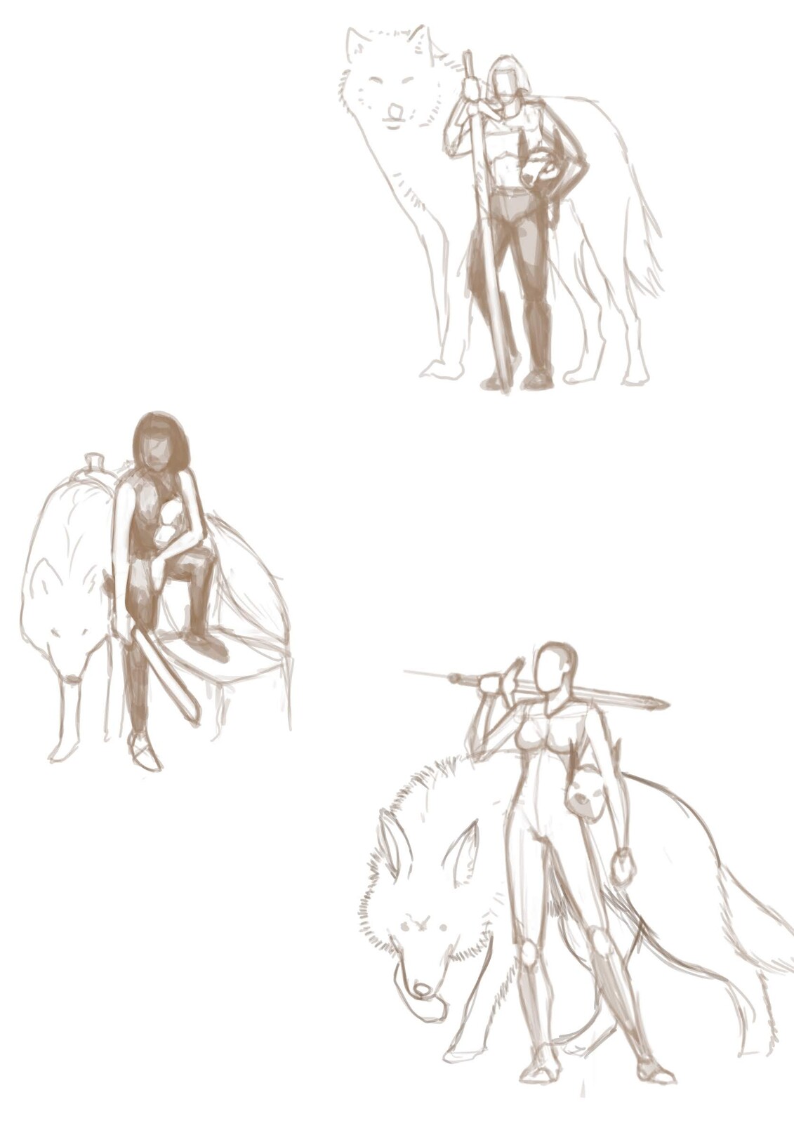 some sketches and studies
