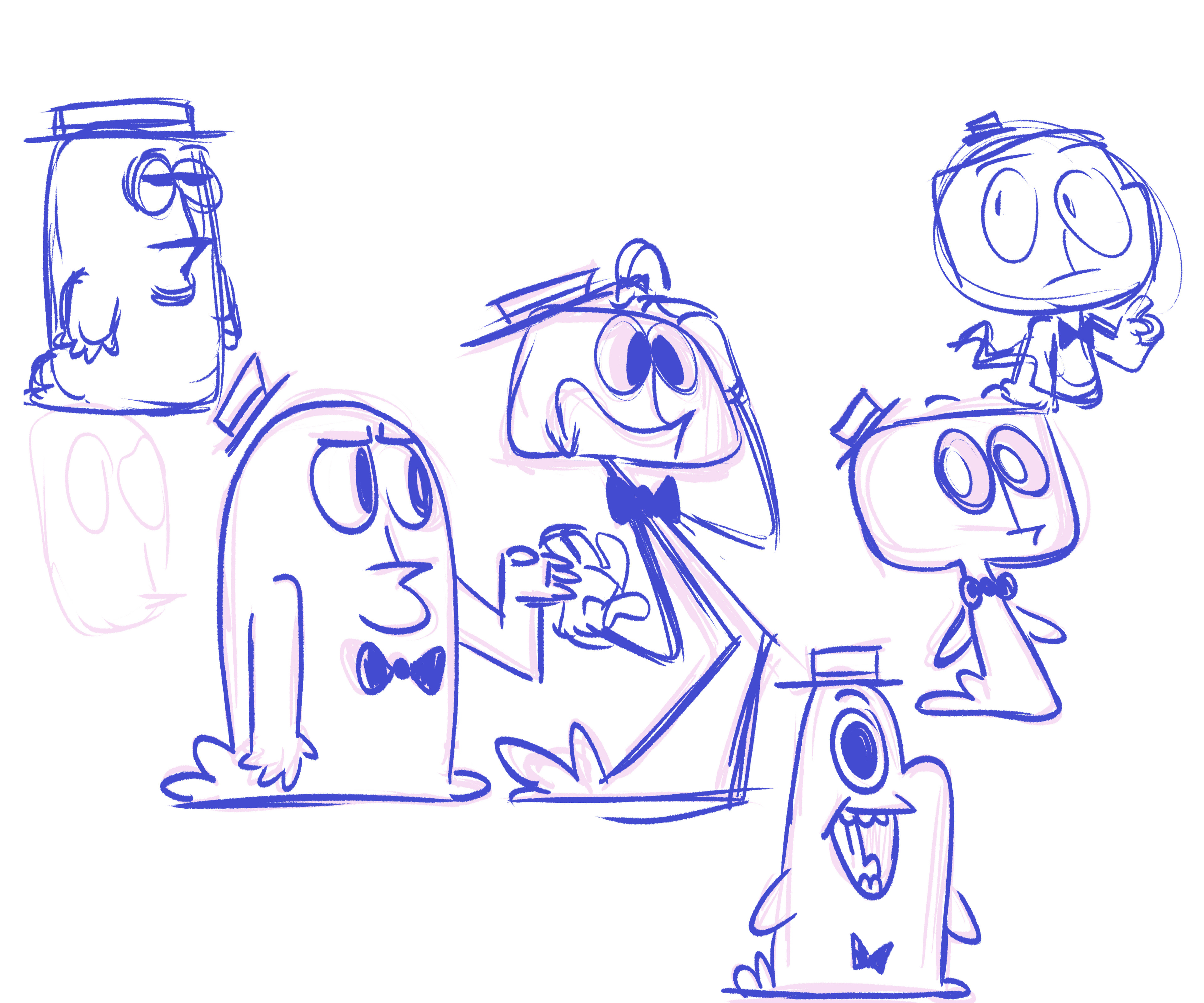 Early Boo Berry Sketches