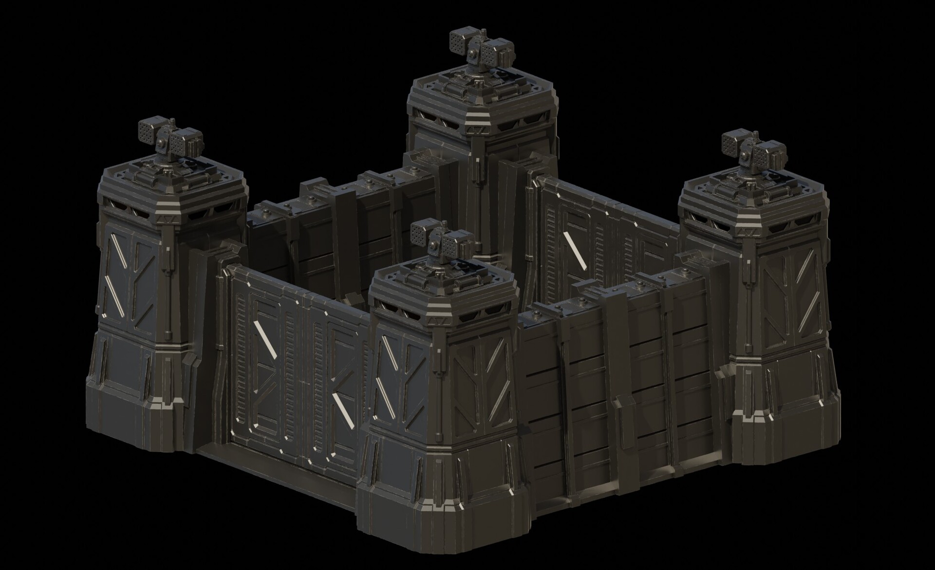 Free 3D file BASES Exin Castles BLUE SERIES 🏗・Object to download and to 3D  print・Cults