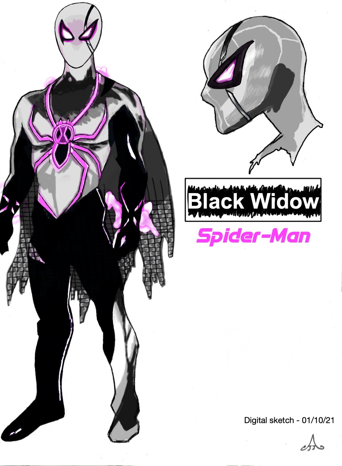 Jeffery Jacobs Black Widow Spiderman 2030