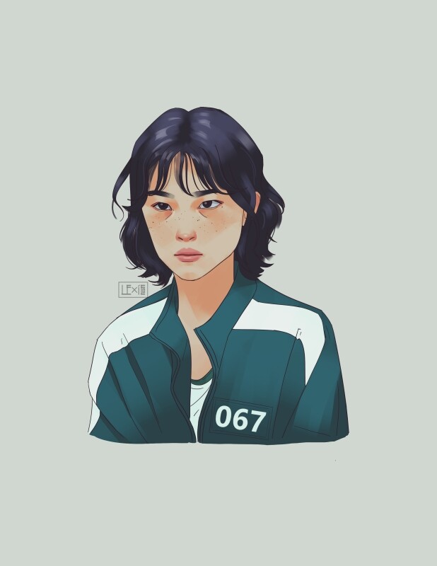 ArtStation - Player 67 (Squid Game Fanart)