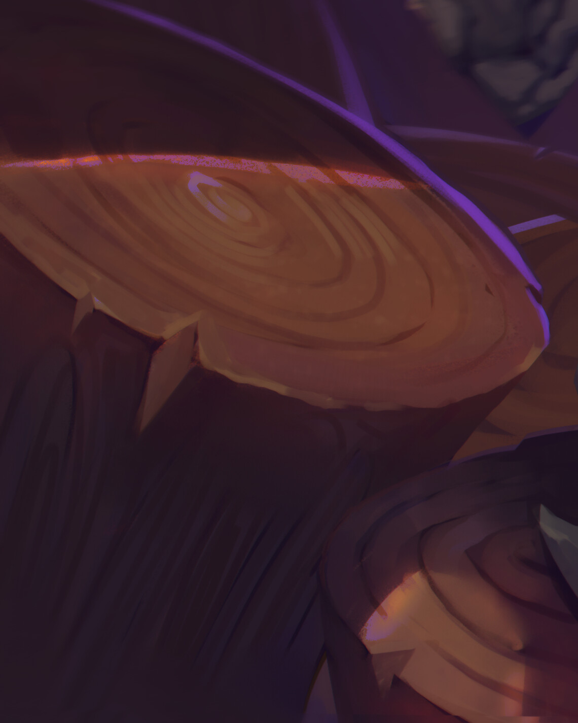 Close up on logs!
