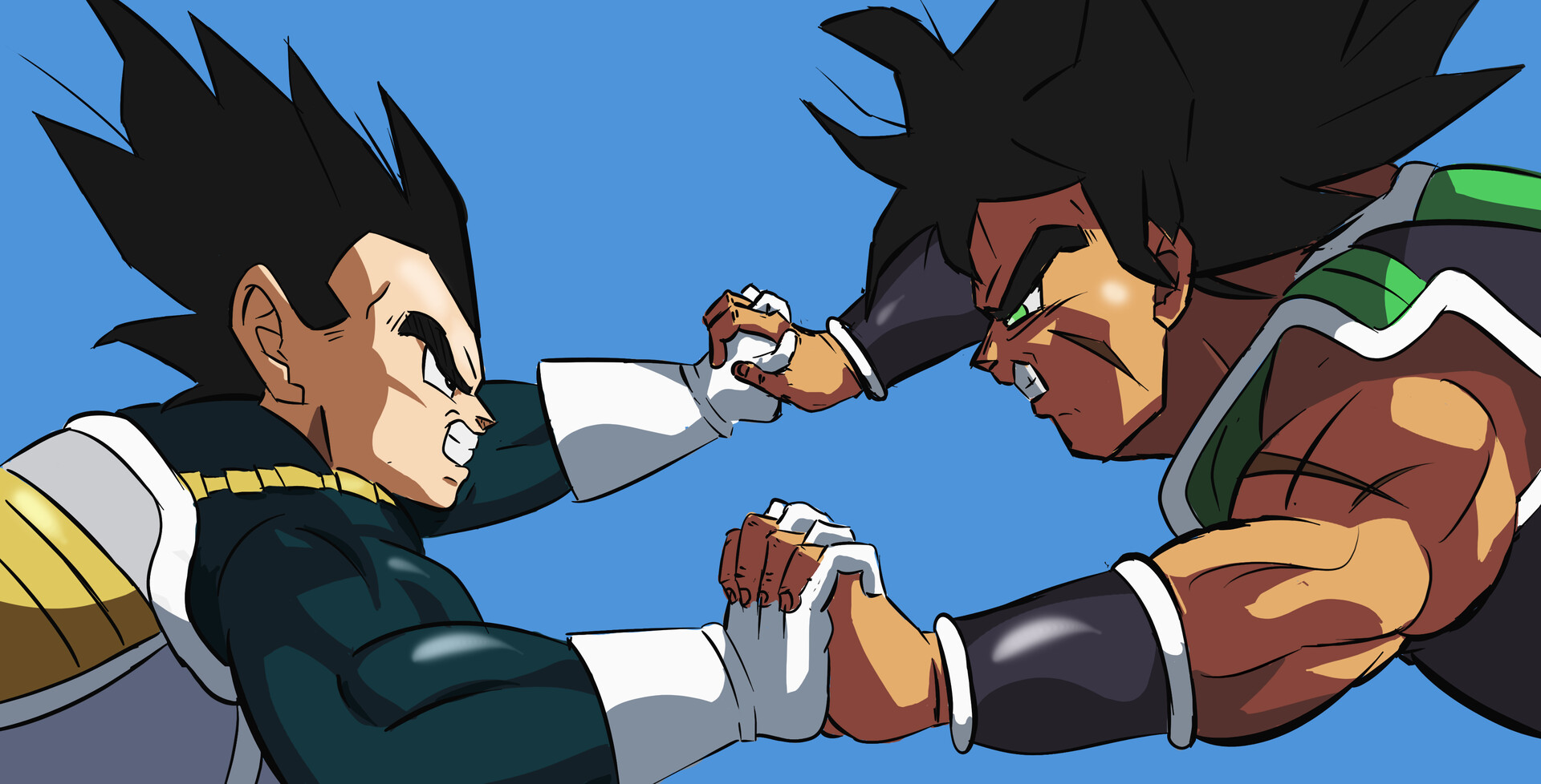 ArtStation - Vegeta VS Broly