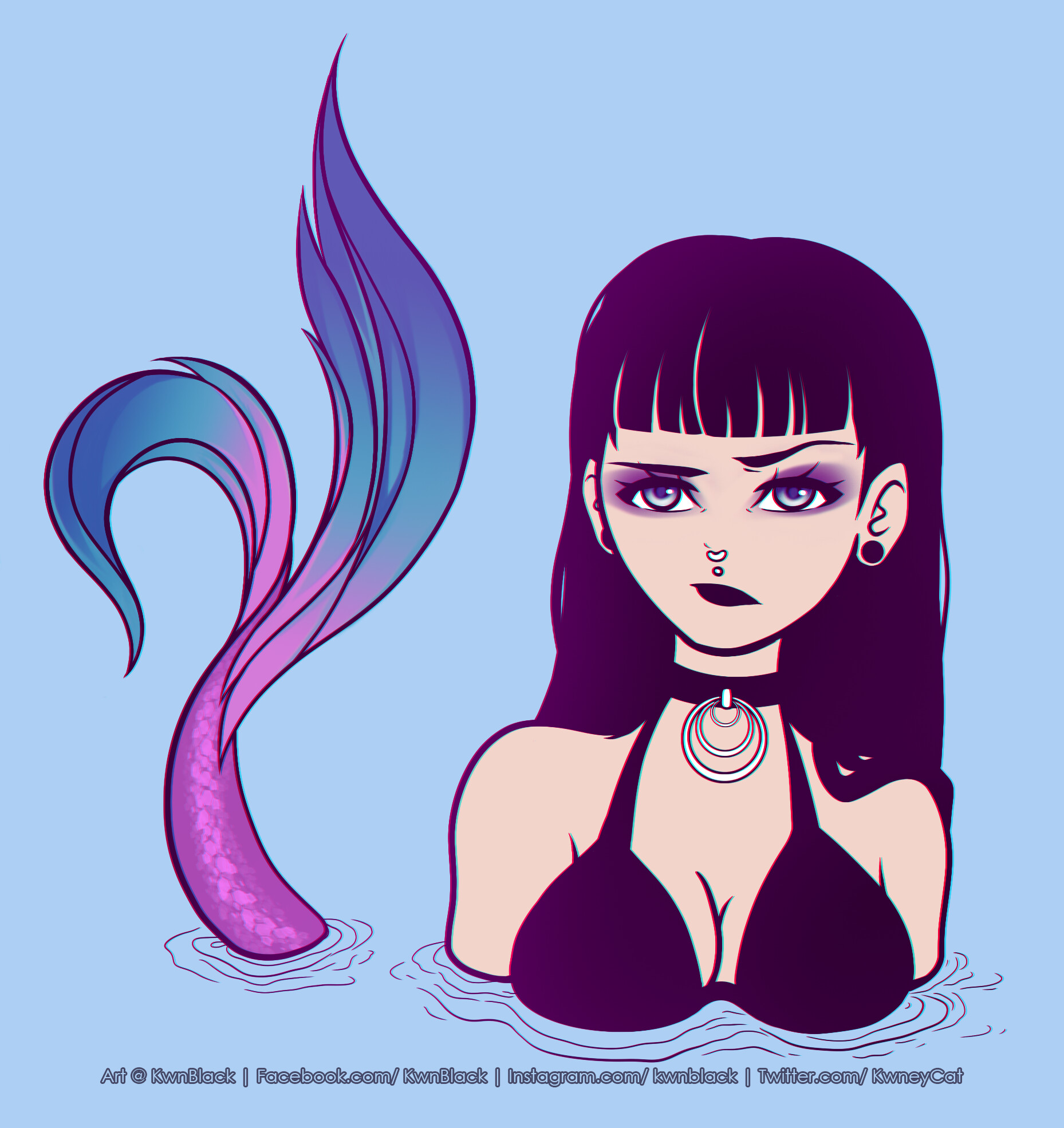 goth little mermaid tumblr