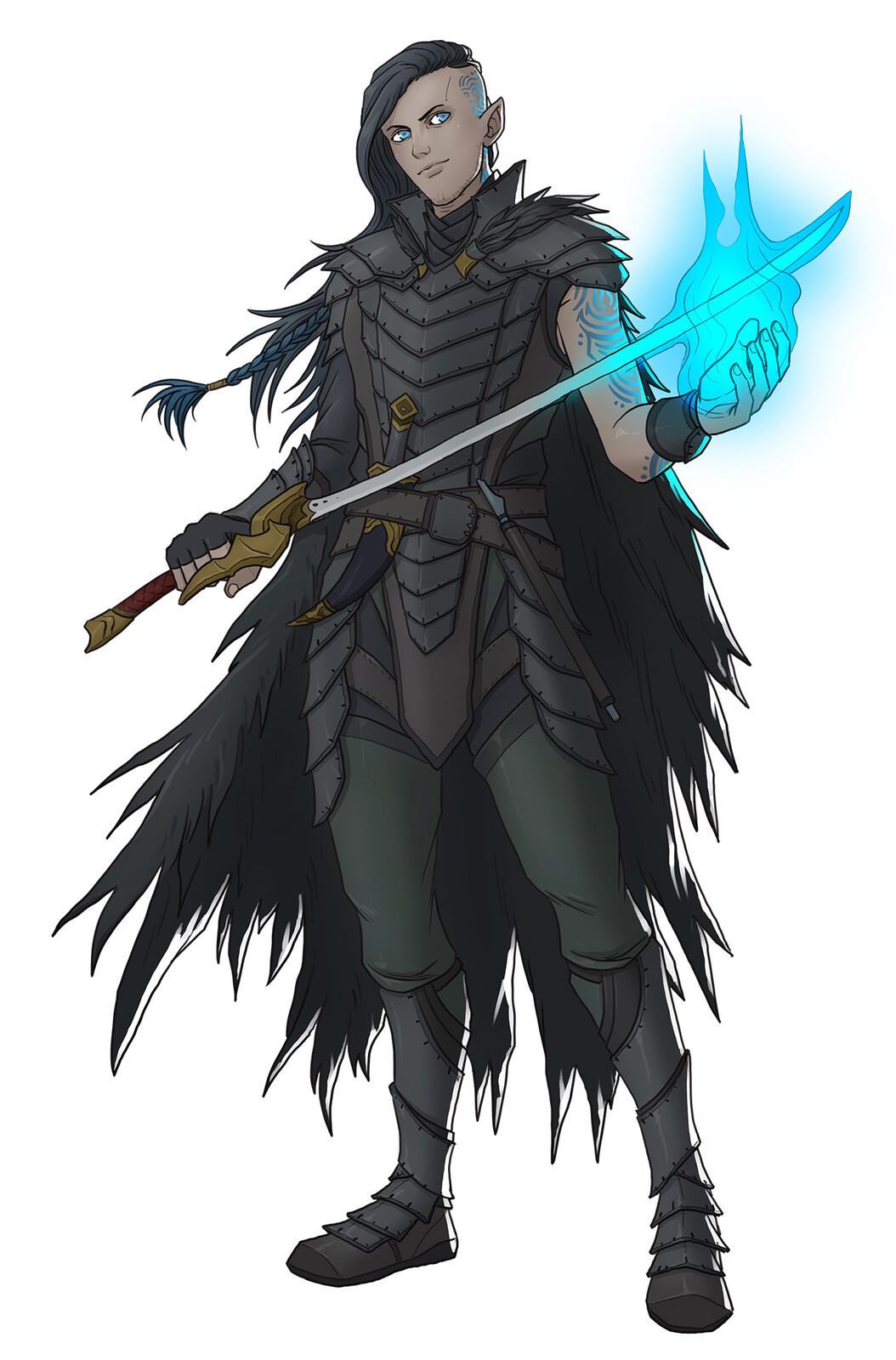 Caleb Daelryon Anvarith (Darion the Exile). Half-elf Arcane Trickster.
