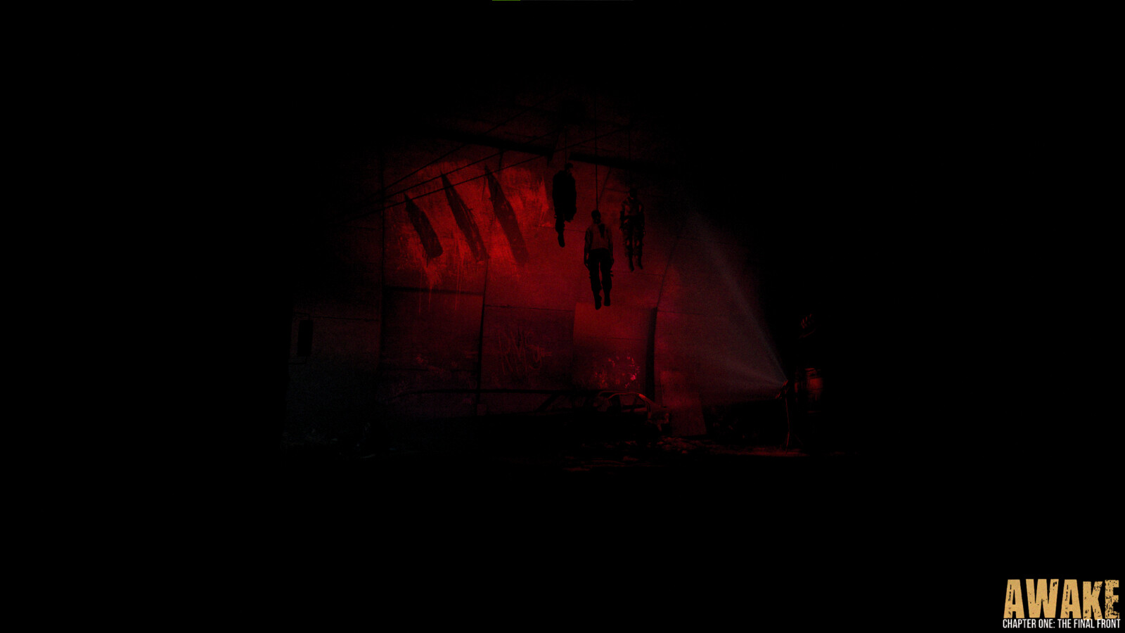 A fake global-illumination effect is used to provide emphasis on story-related scenes, such as these unfortunate soldiers.