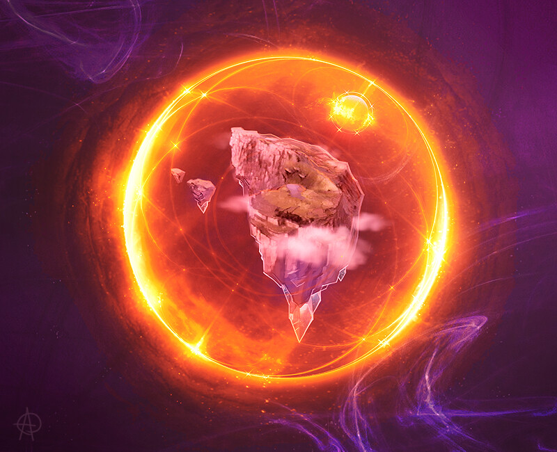View from Astral to Allod and his magic shield.
