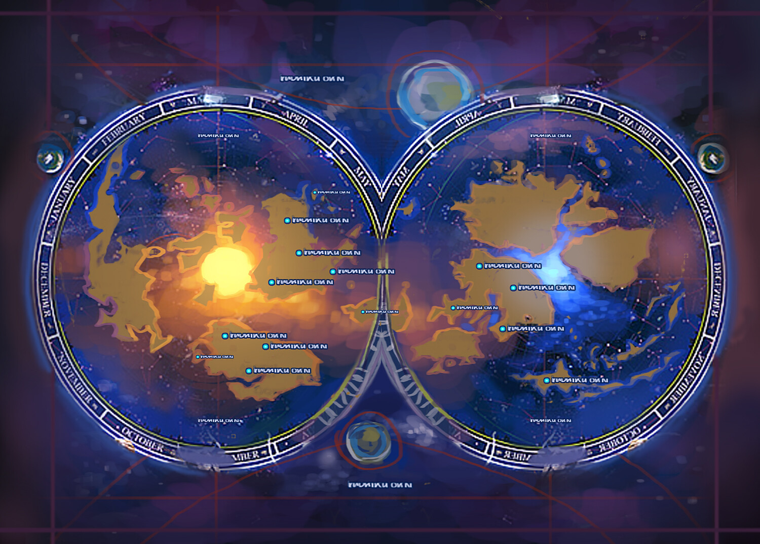 The game world map shows the setting main detail, allods in Astral.