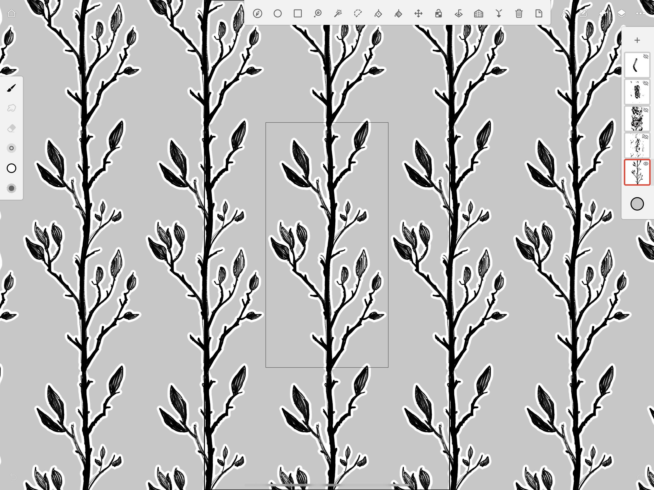 Sample of a pattern project for brush making