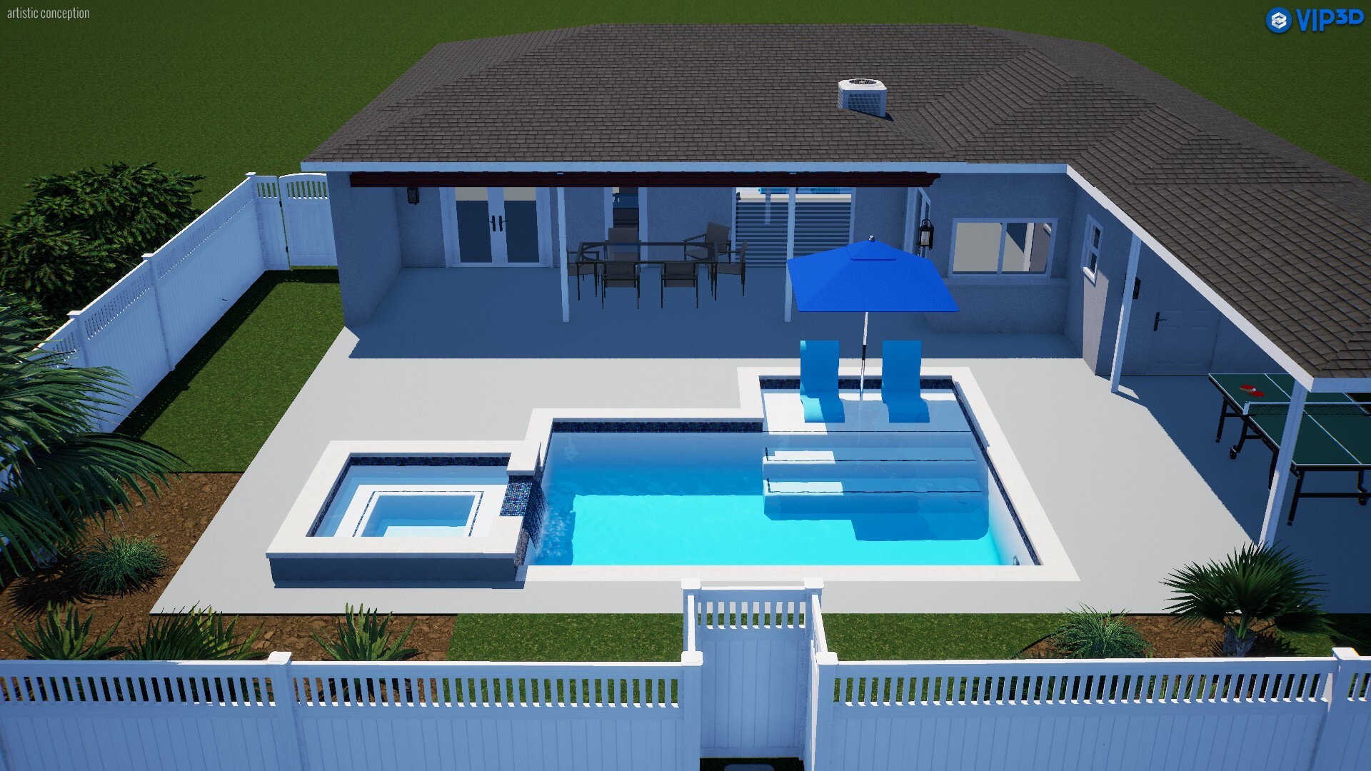 CalTex PoolDesign - Hollywood, Florida Pool